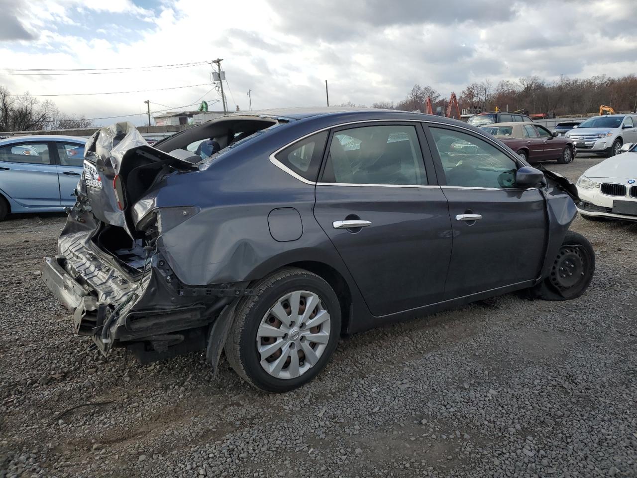 2014 Nissan Sentra S Gray vin: 3N1AB7AP8EL673277