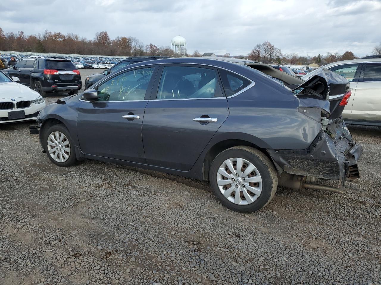 2014 Nissan Sentra S Gray vin: 3N1AB7AP8EL673277