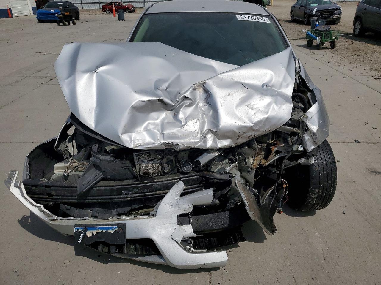 2014 Nissan Sentra Sv Silver vin: 3N1AB7AP8EL674154