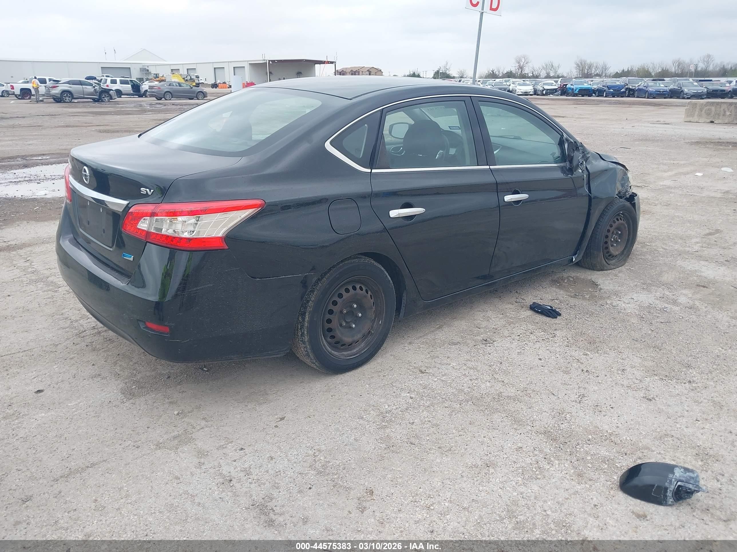 2014 Nissan Sentra Fe+ S/fe+ Sv/s/sl/sr/sv Black vin: 3N1AB7AP8EL674171