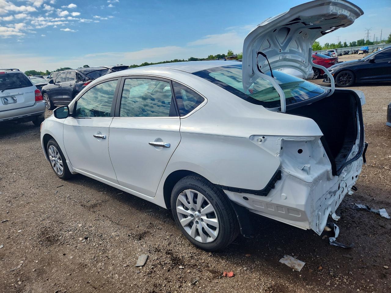 2014 Nissan Sentra S Белый vin: 3N1AB7AP8EL678267