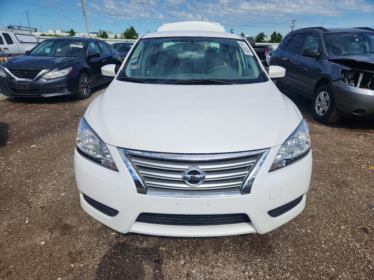 2014 Nissan Sentra S Белый vin: 3N1AB7AP8EL678267