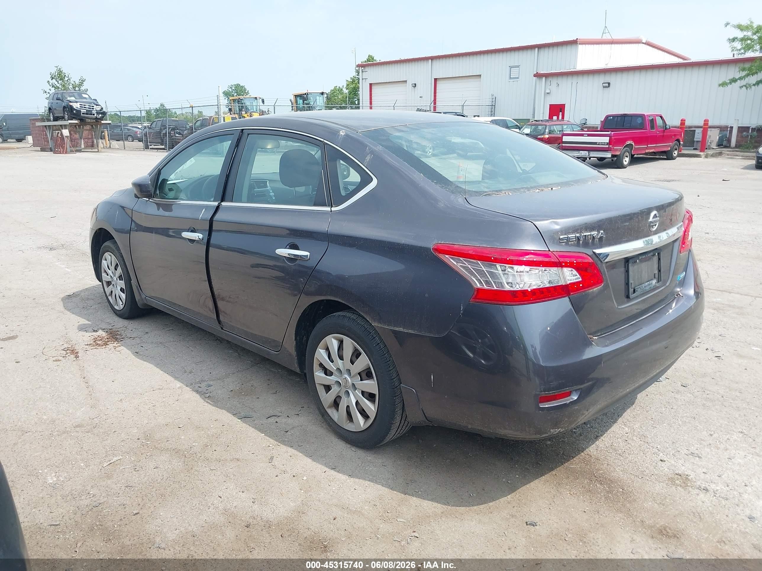 2014 Nissan Sentra S Gray vin: 3N1AB7AP8EL679080