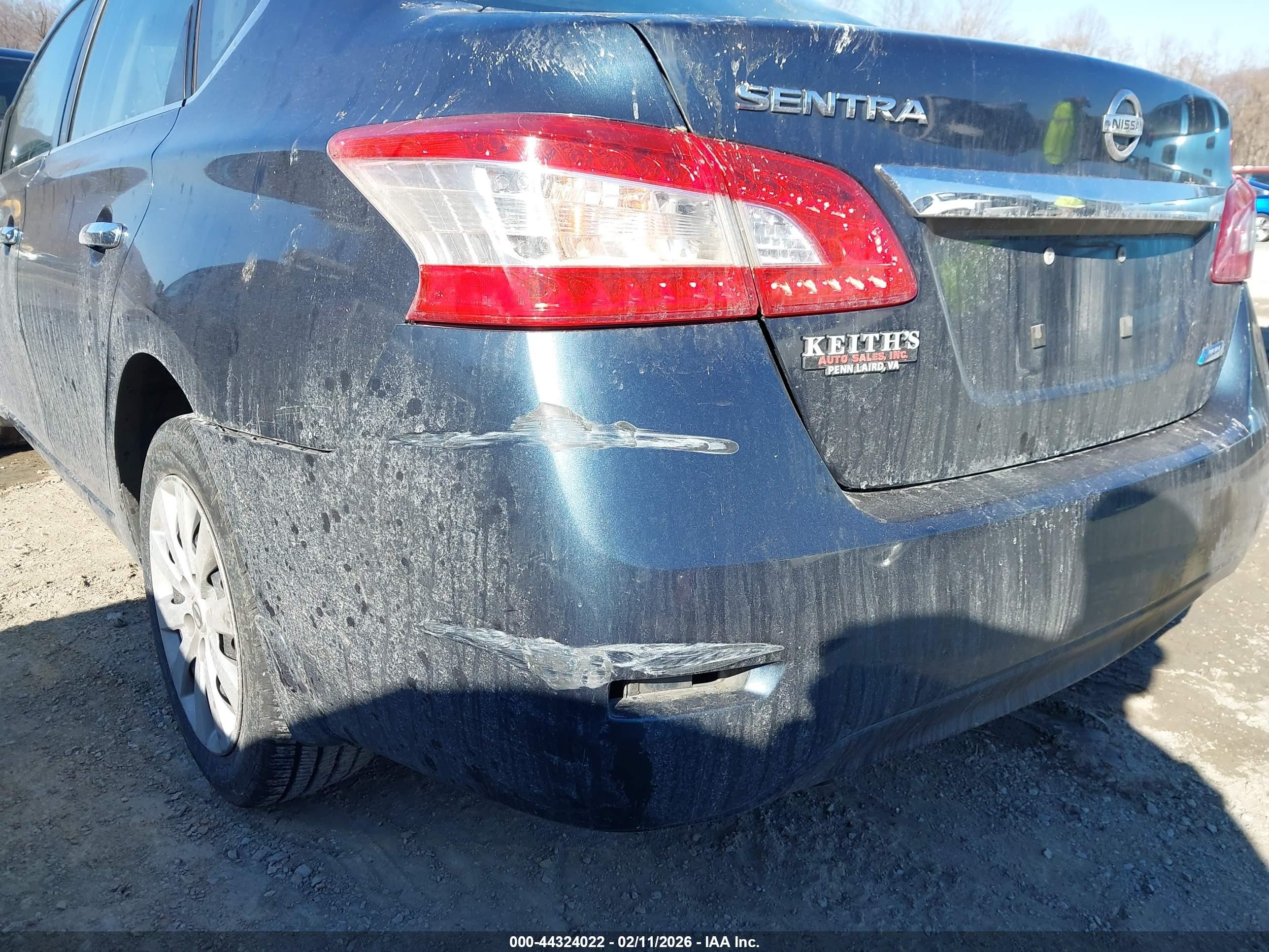 2014 Nissan Sentra S Blue vin: 3N1AB7AP8EL686949