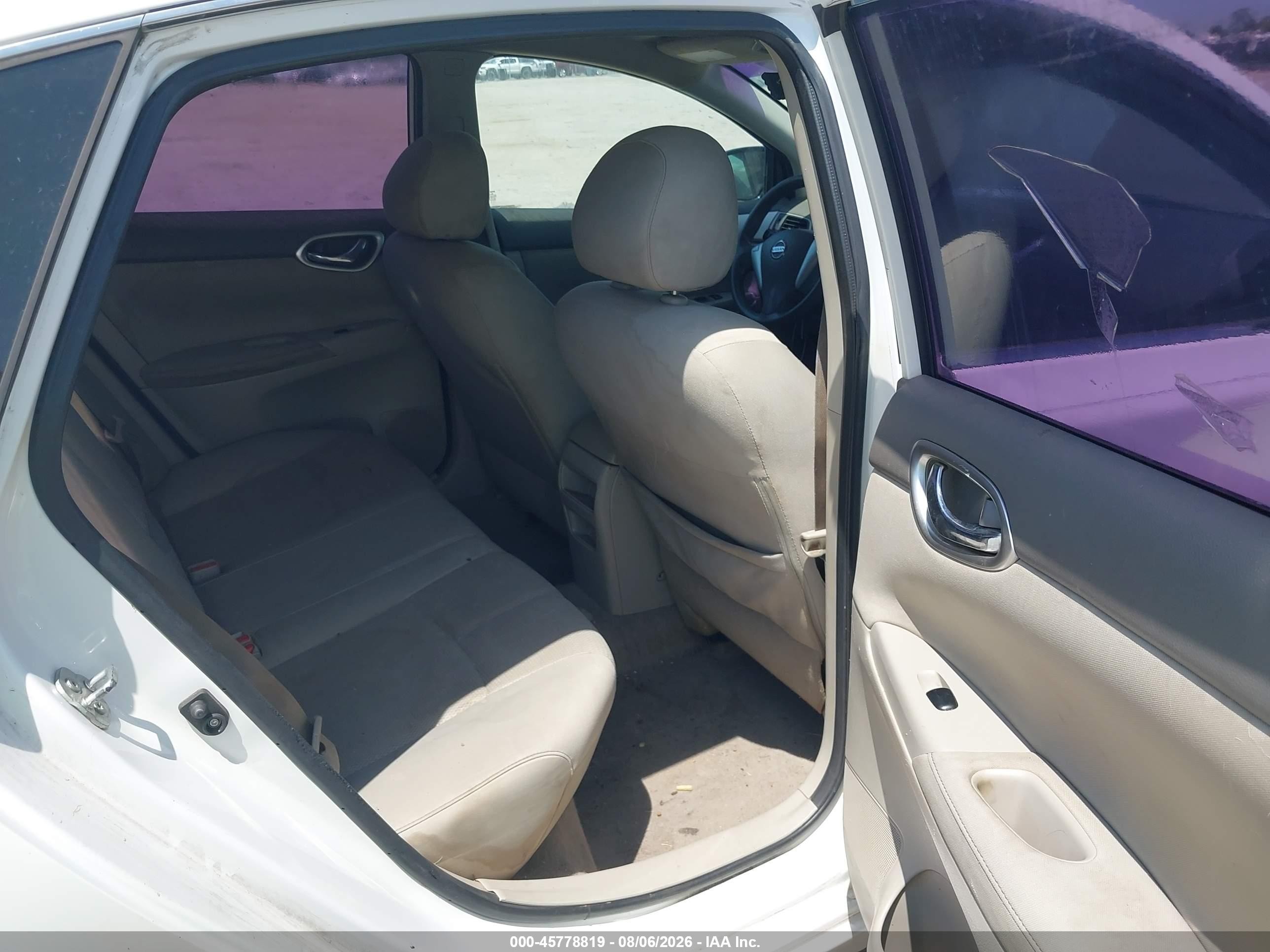 2014 Nissan Sentra S White vin: 3N1AB7AP8EL687051
