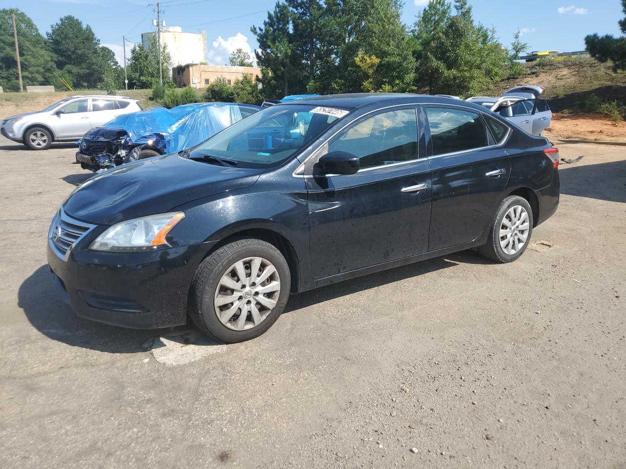 2014 Nissan Sentra 2.0 Sl Fe+ Black vin: 3N1AB7AP8EL689902 Damage: Left Front Tire, Worn, Replacement Required