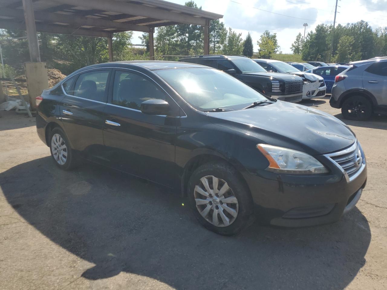 2014 Nissan Sentra 2.0 Sl Fe+ Black vin: 3N1AB7AP8EL689902 Damage: Right Front Tire, Worn, Replacement Required