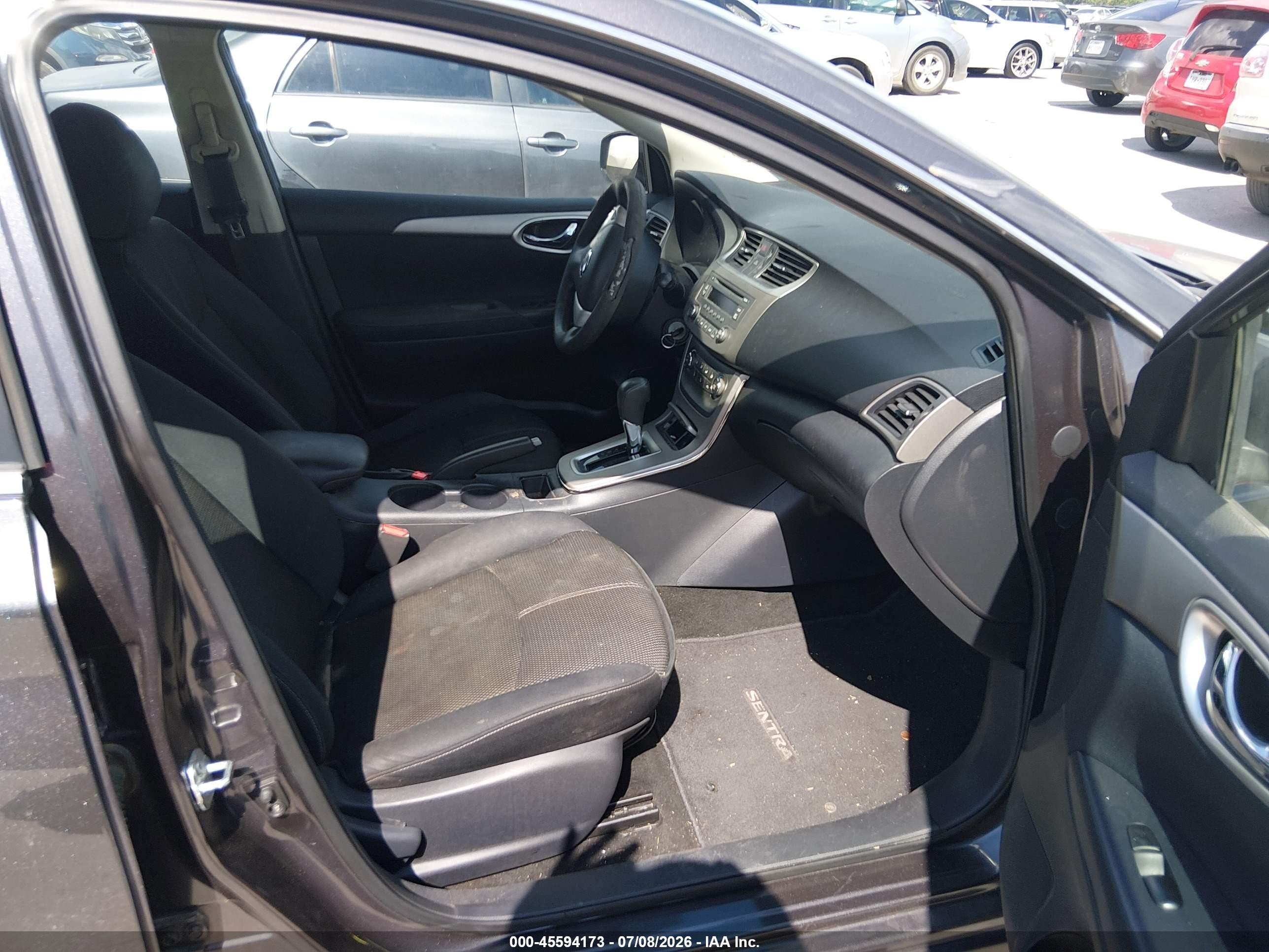 2014 Nissan Sentra S Gray vin: 3N1AB7AP8EL689933