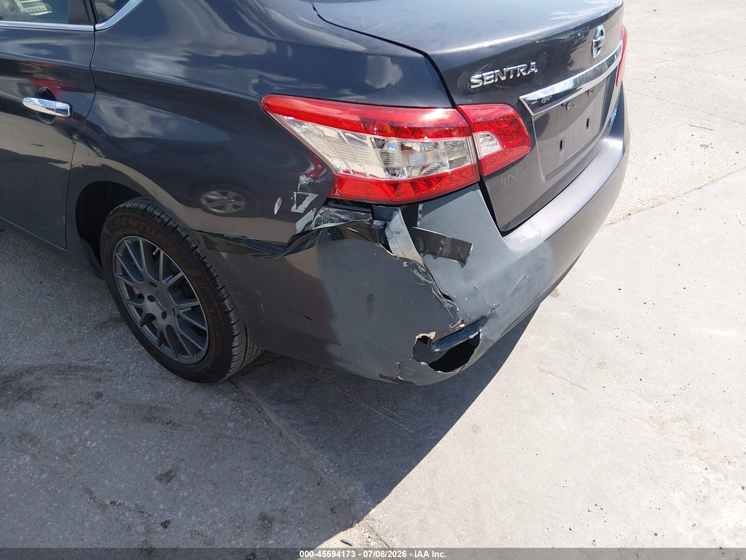 2014 Nissan Sentra S Gray vin: 3N1AB7AP8EL689933