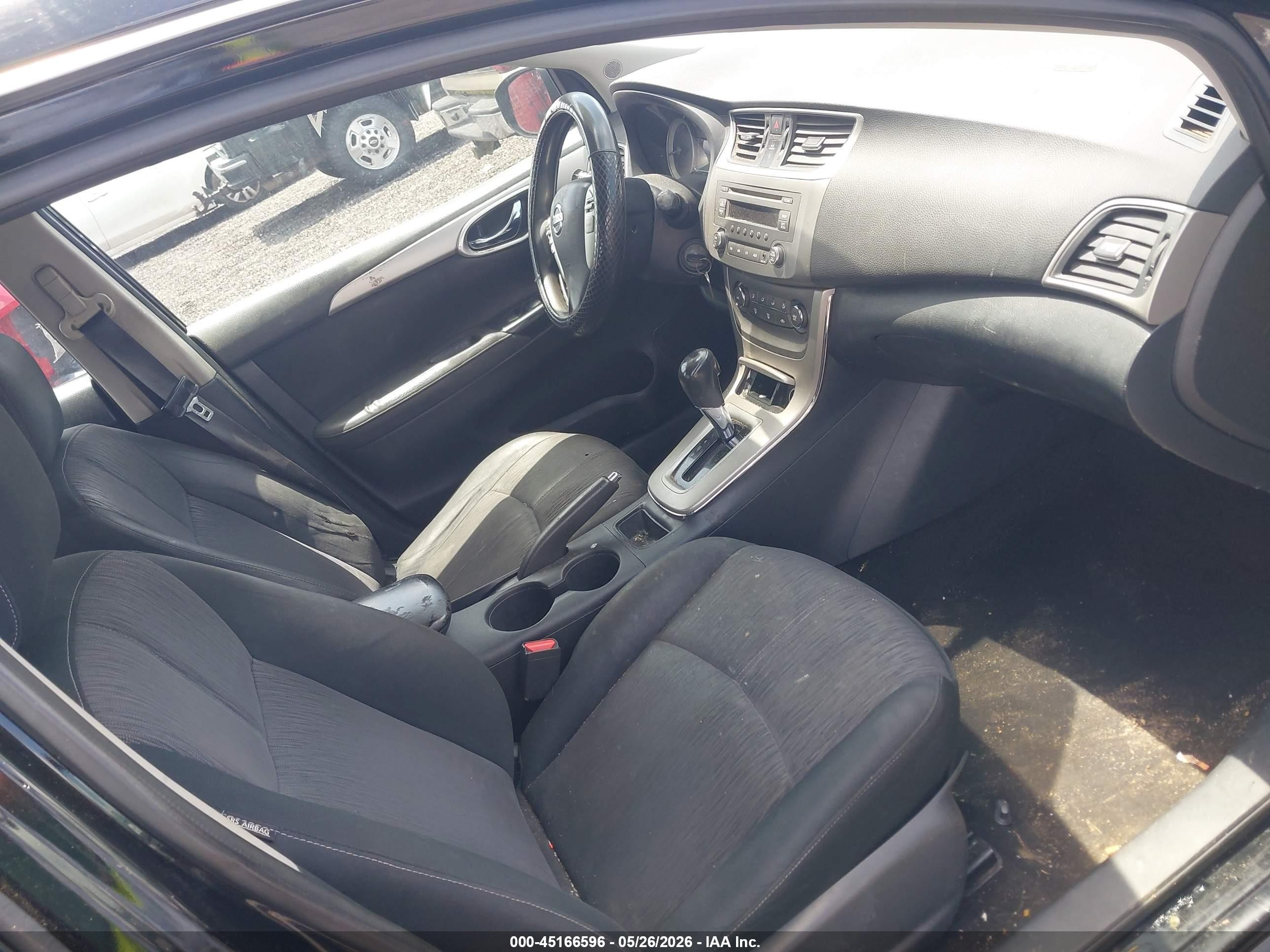 2014 Nissan Sentra Sv Black vin: 3N1AB7AP8EL697837