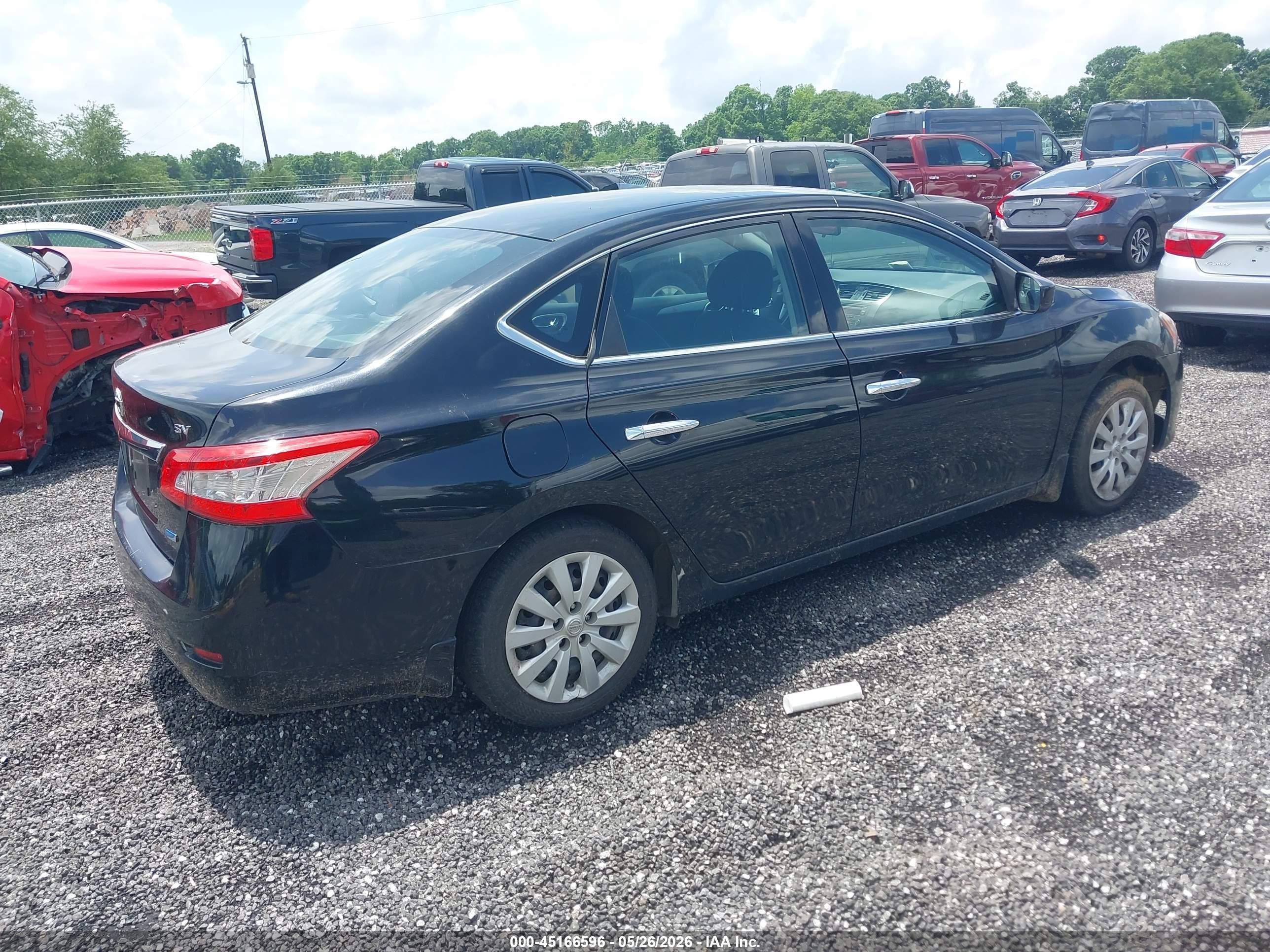 2014 Nissan Sentra Sv Black vin: 3N1AB7AP8EL697837