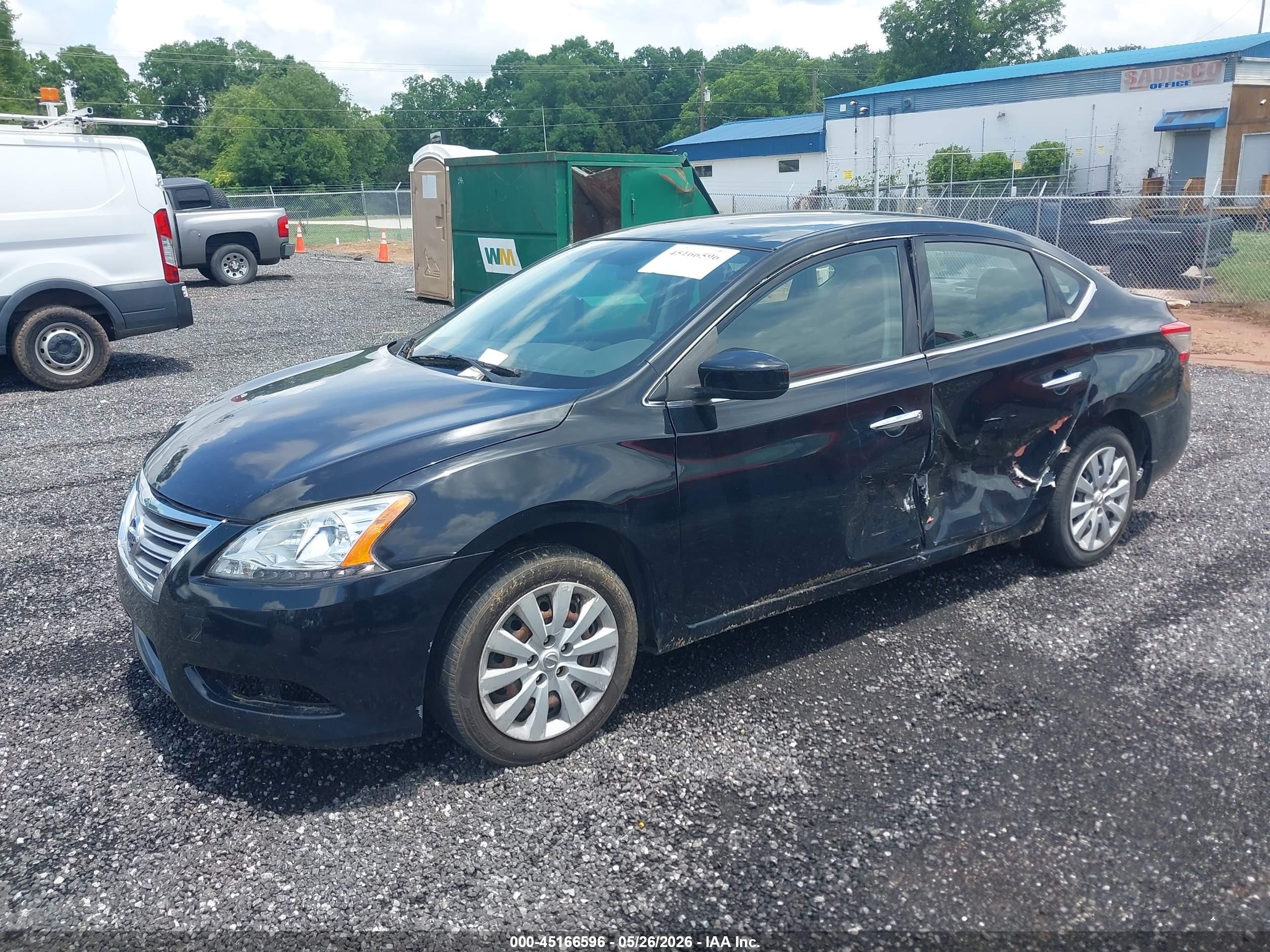 2014 Nissan Sentra Sv Black vin: 3N1AB7AP8EL697837