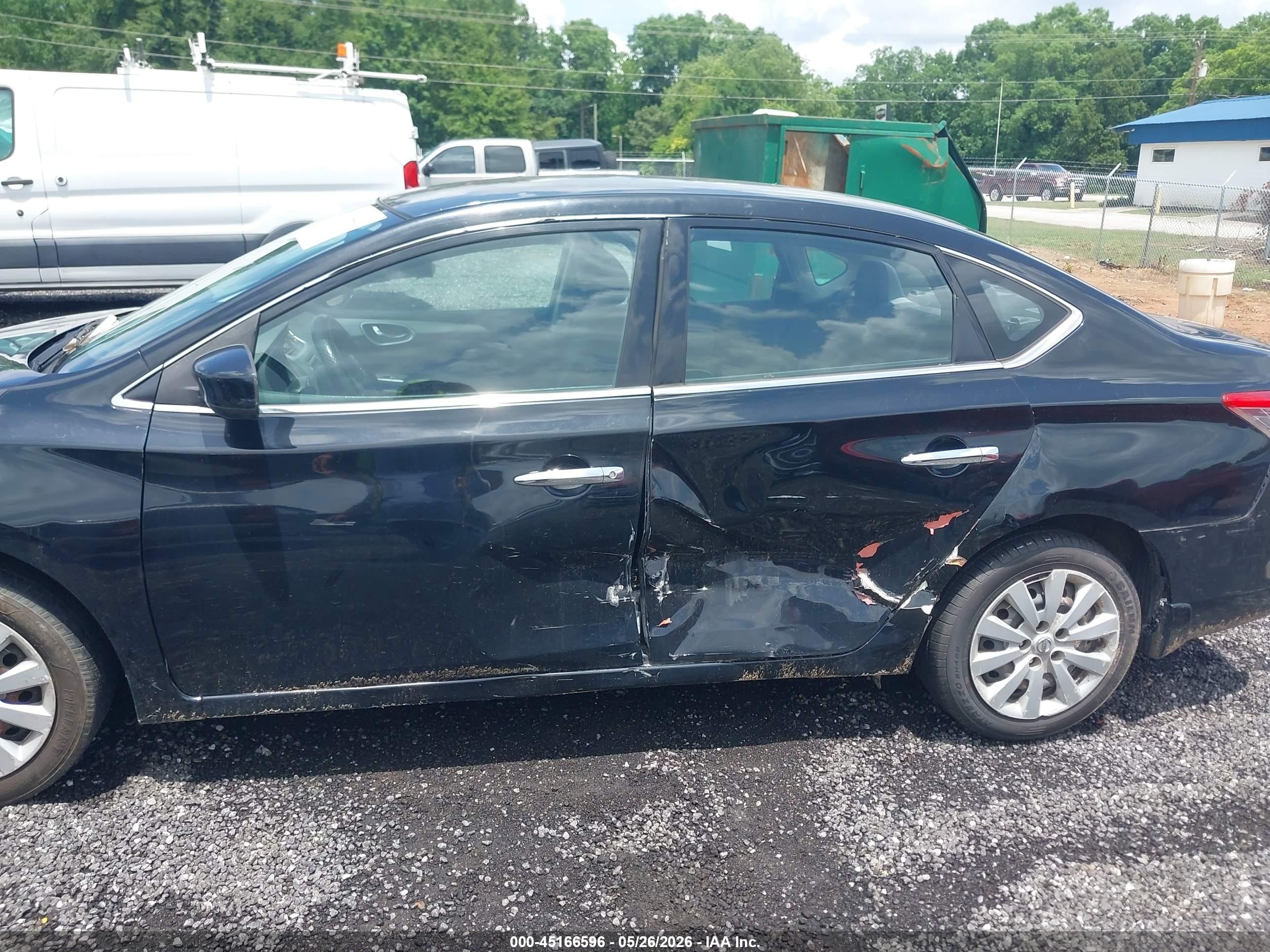 2014 Nissan Sentra Sv Black vin: 3N1AB7AP8EL697837