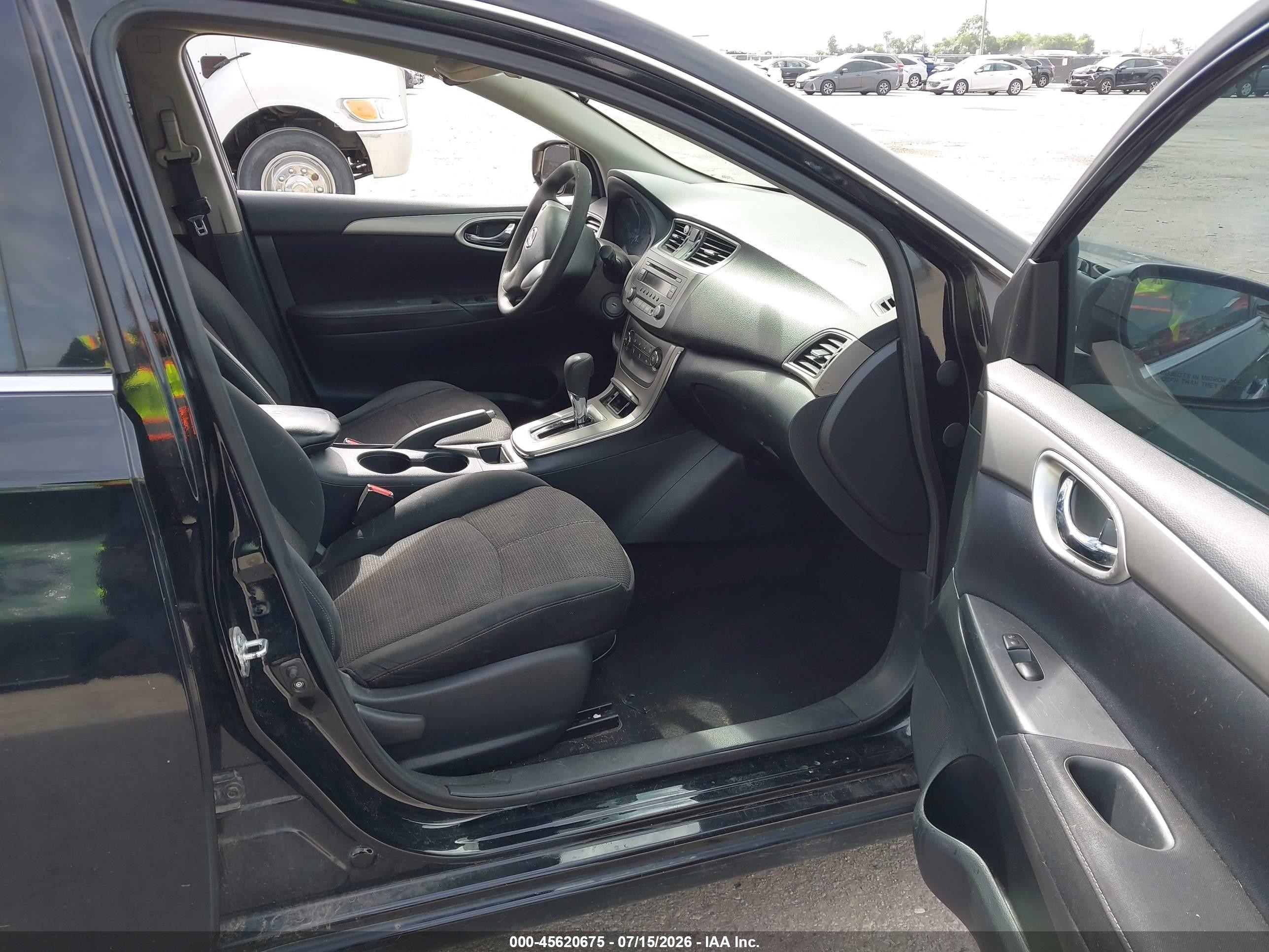 2014 Nissan Sentra S Черный vin: 3N1AB7AP8EY208419