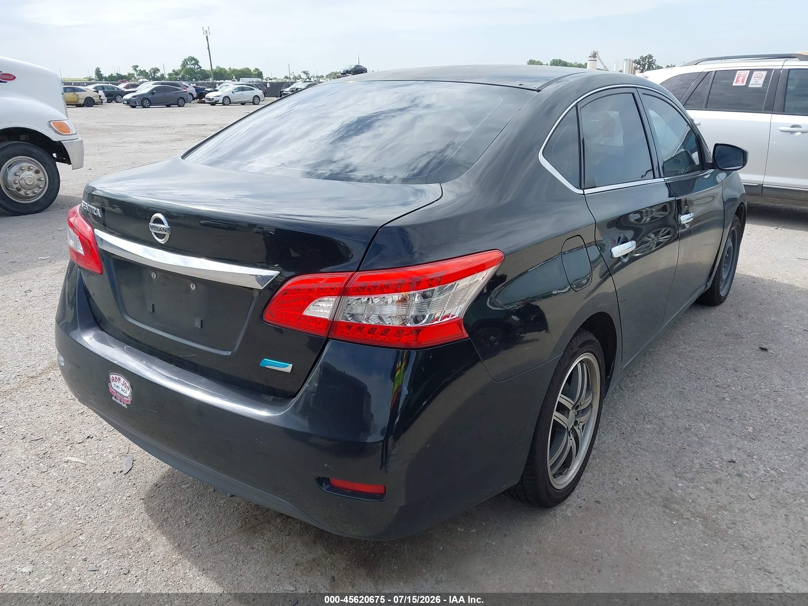 2014 Nissan Sentra S Черный vin: 3N1AB7AP8EY208419