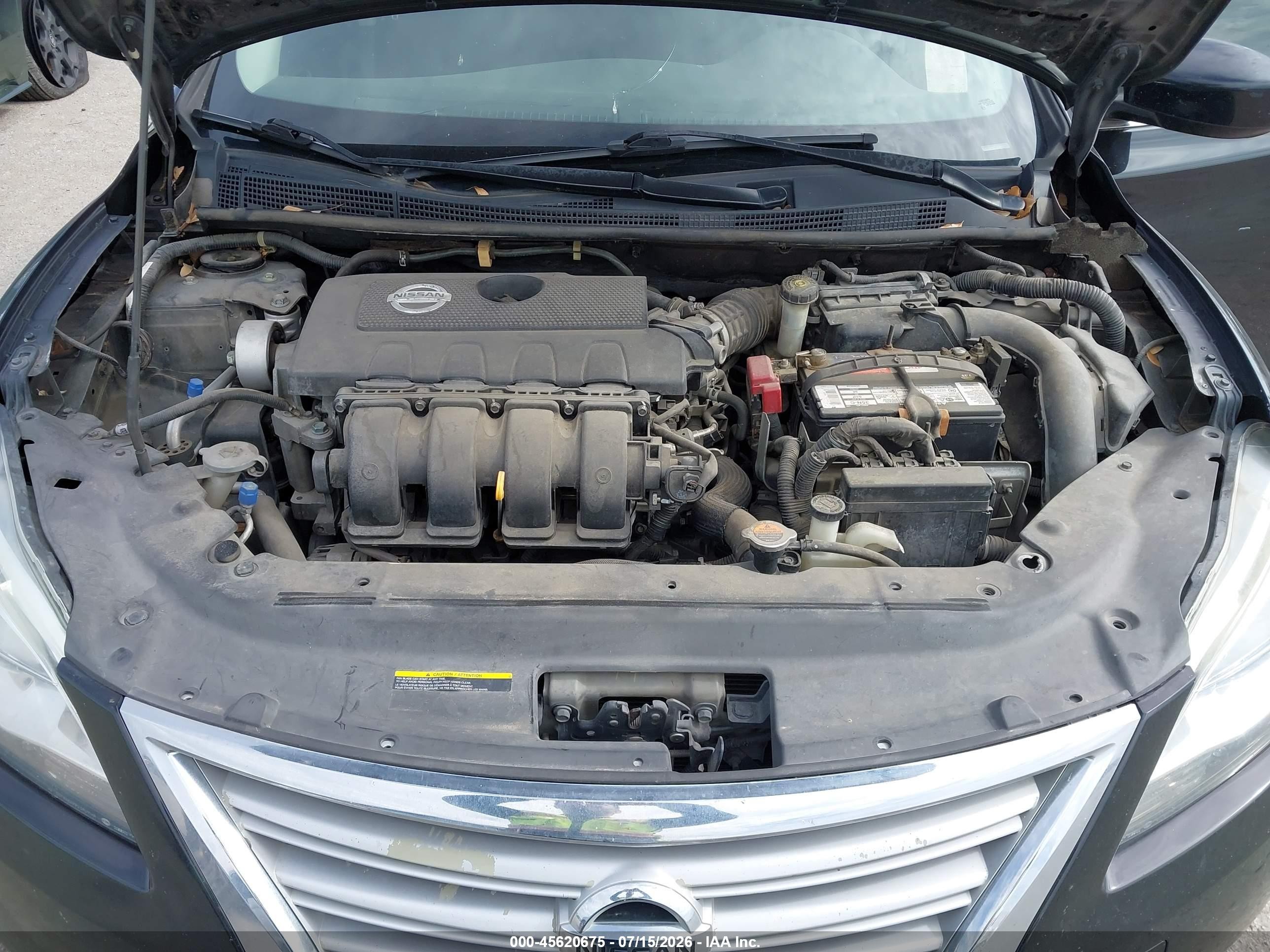 2014 Nissan Sentra S Черный vin: 3N1AB7AP8EY208419