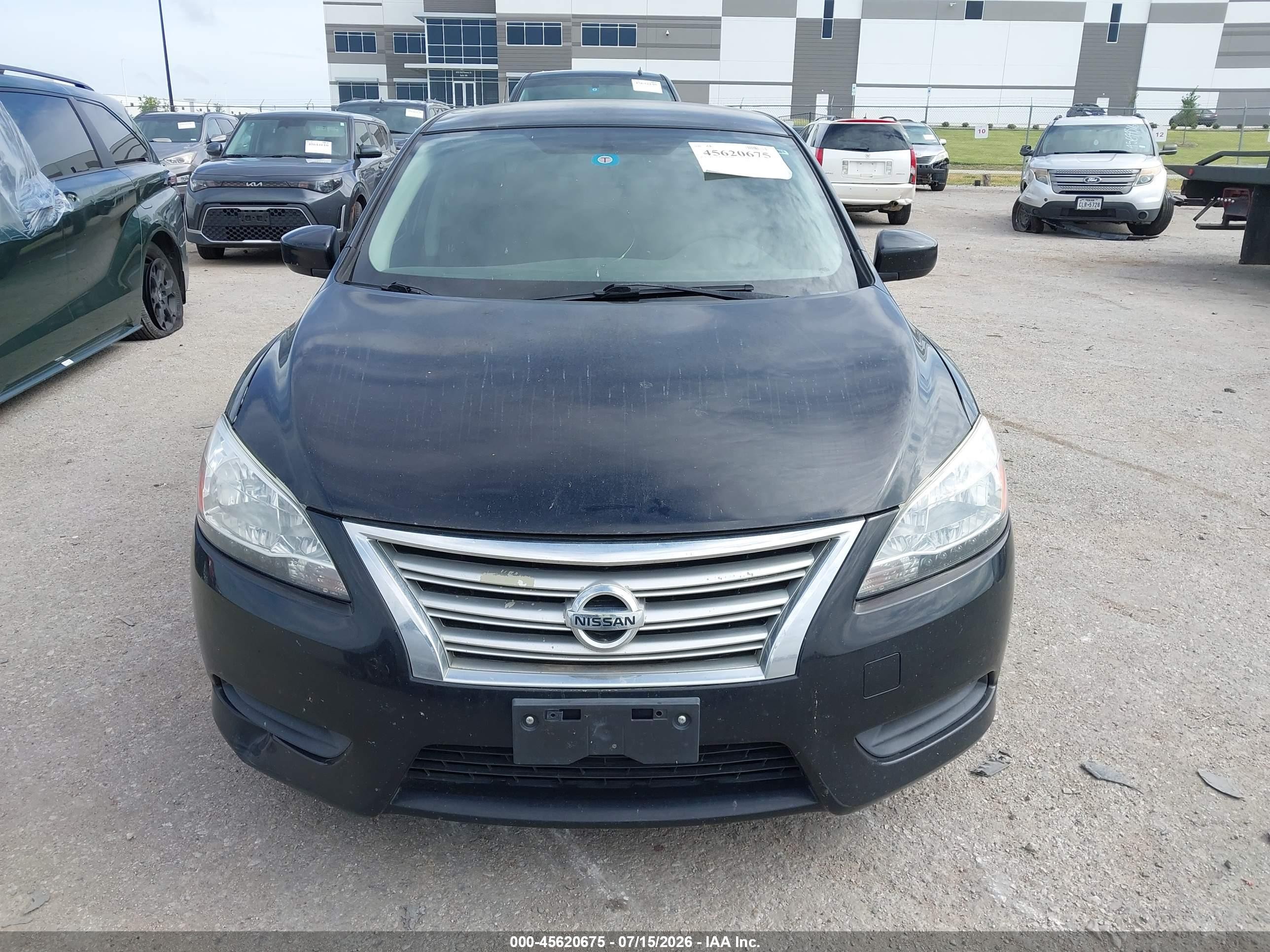 2014 Nissan Sentra S Черный vin: 3N1AB7AP8EY208419