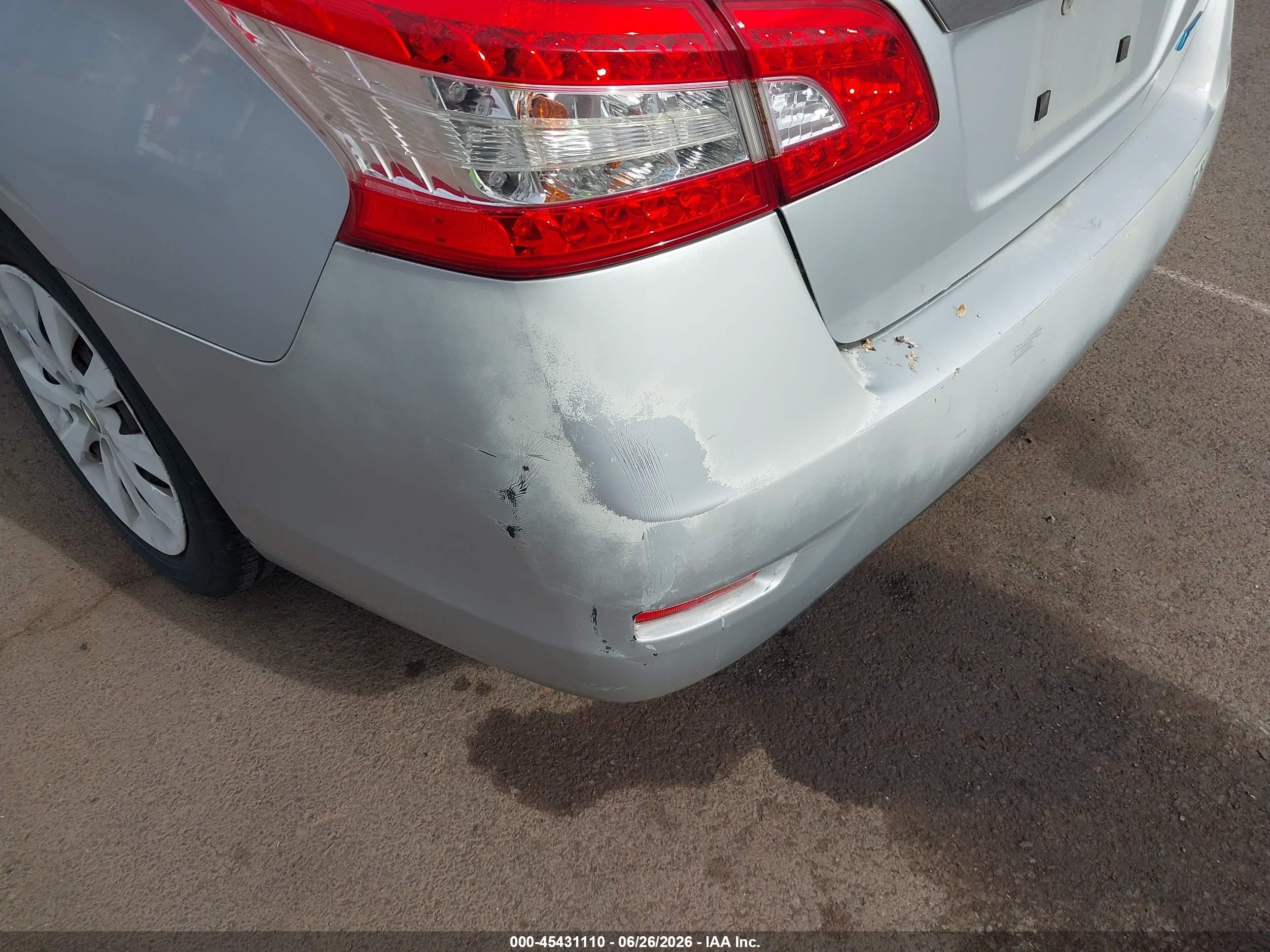 2014 Nissan Sentra Fe+ S/fe+ Sv/s/sl/sr/sv Silver vin: 3N1AB7AP8EY213765
