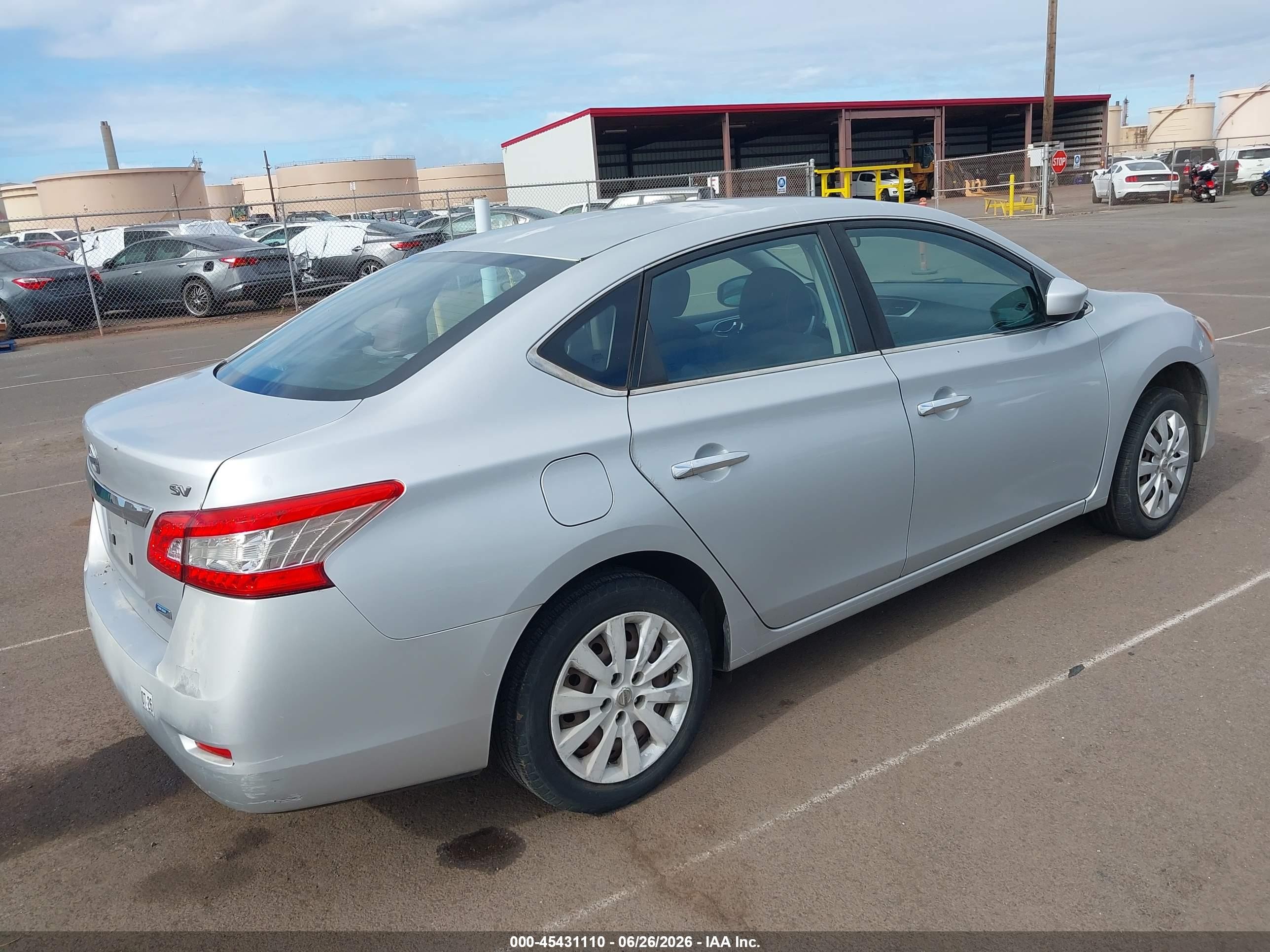 2014 Nissan Sentra Fe+ S/fe+ Sv/s/sl/sr/sv Silver vin: 3N1AB7AP8EY213765