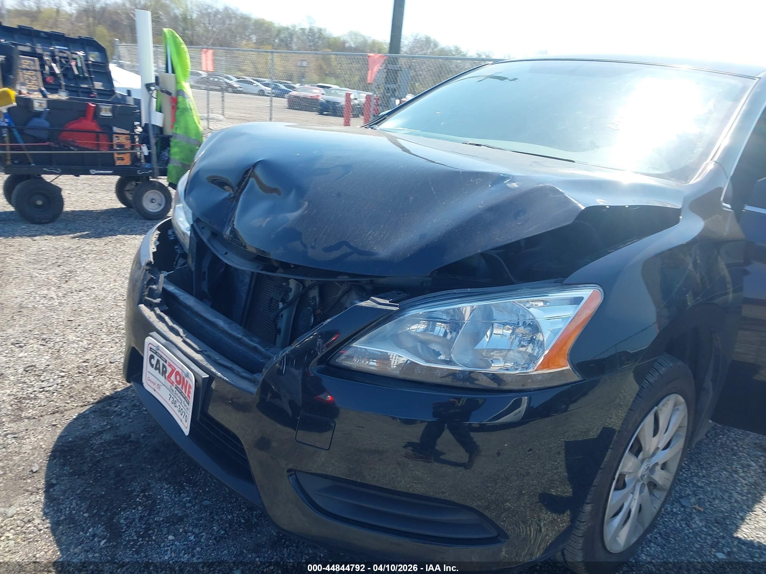 2014 Nissan Sentra Sv Black vin: 3N1AB7AP8EY224619