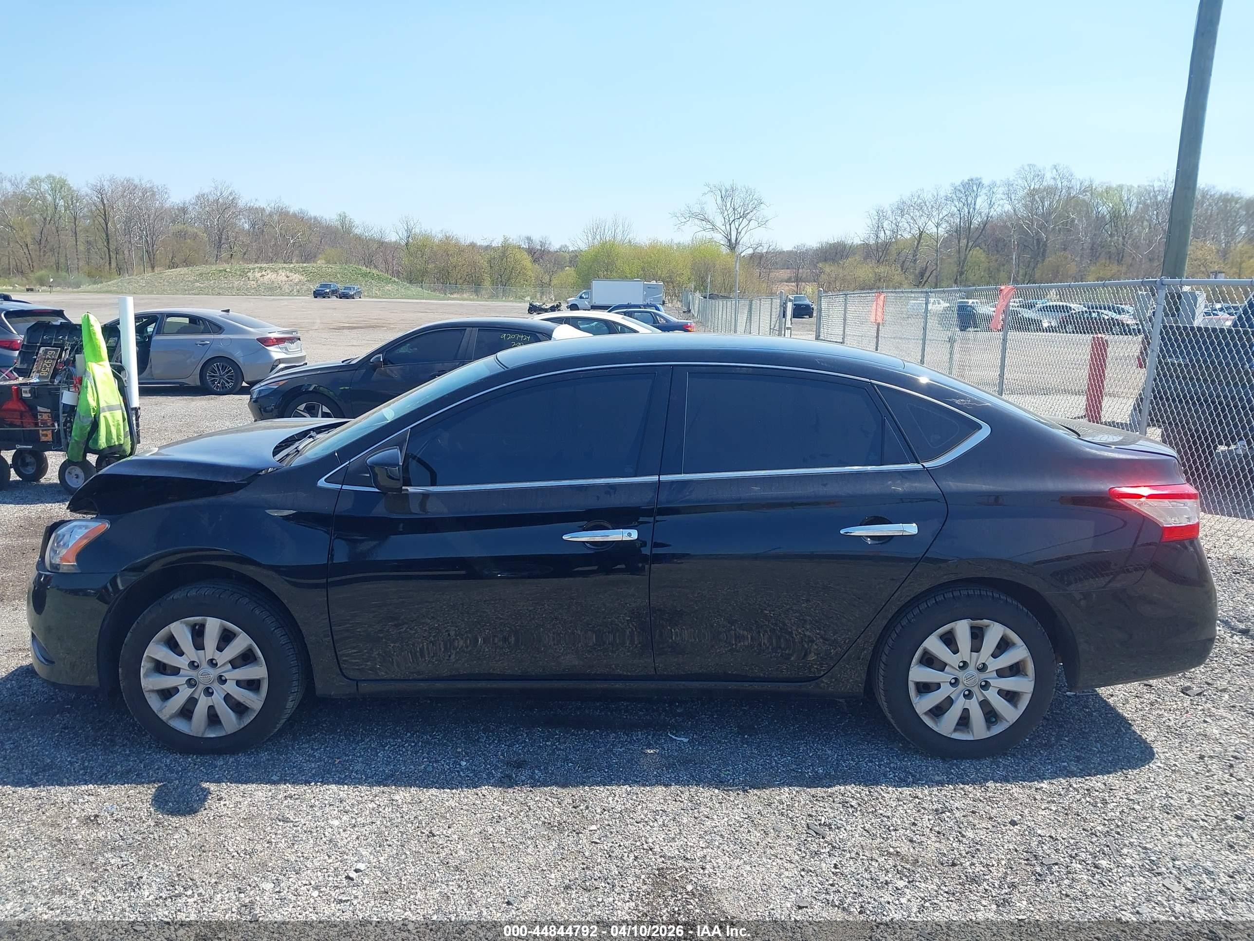 2014 Nissan Sentra Sv Black vin: 3N1AB7AP8EY224619