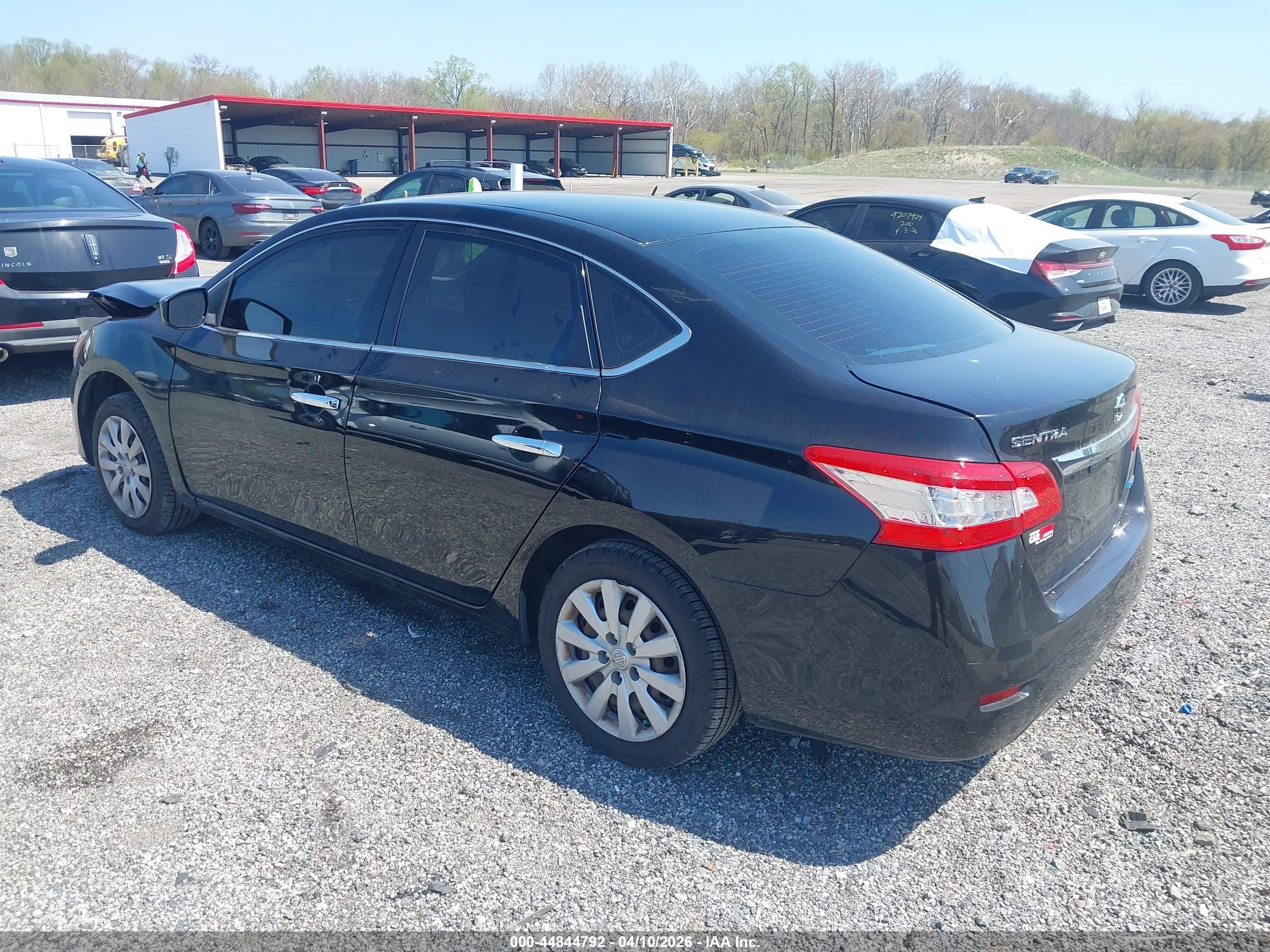 2014 Nissan Sentra Sv Black vin: 3N1AB7AP8EY224619