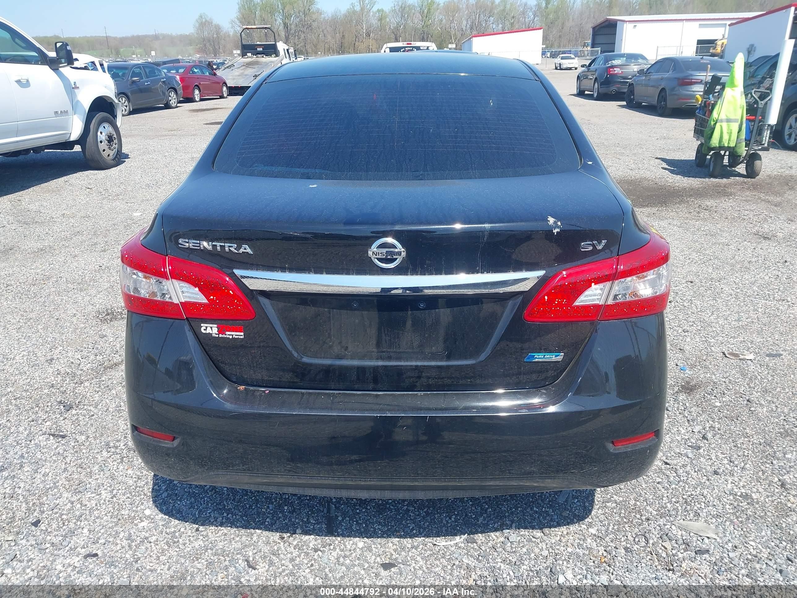 2014 Nissan Sentra Sv Black vin: 3N1AB7AP8EY224619