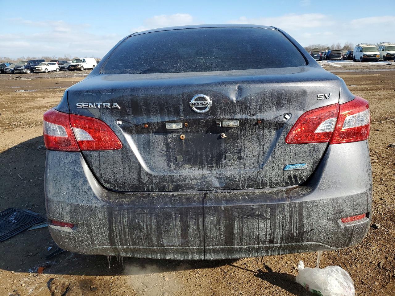 2014 Nissan Sentra S Серый vin: 3N1AB7AP8EY224653