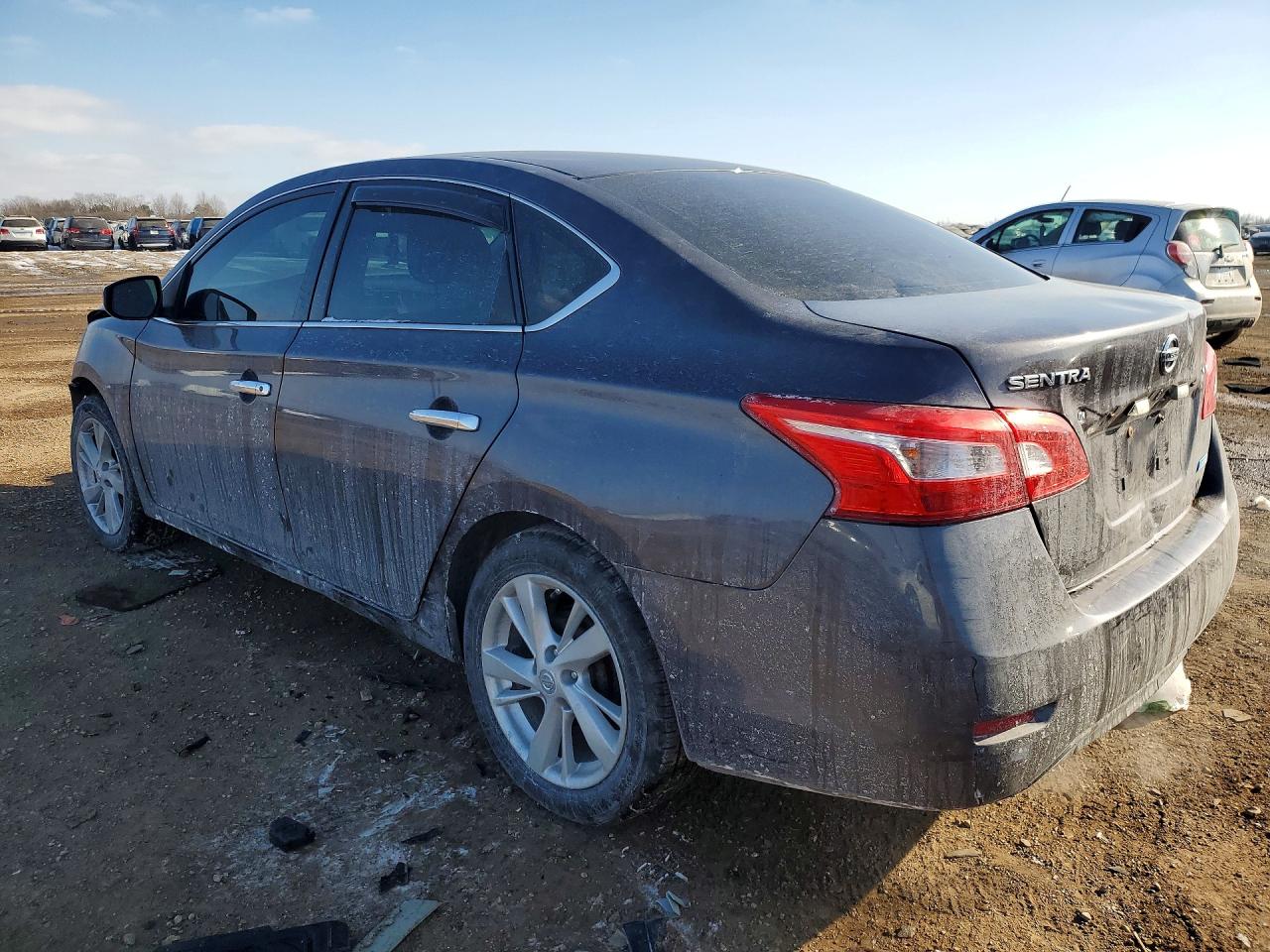 2014 Nissan Sentra S Серый vin: 3N1AB7AP8EY224653