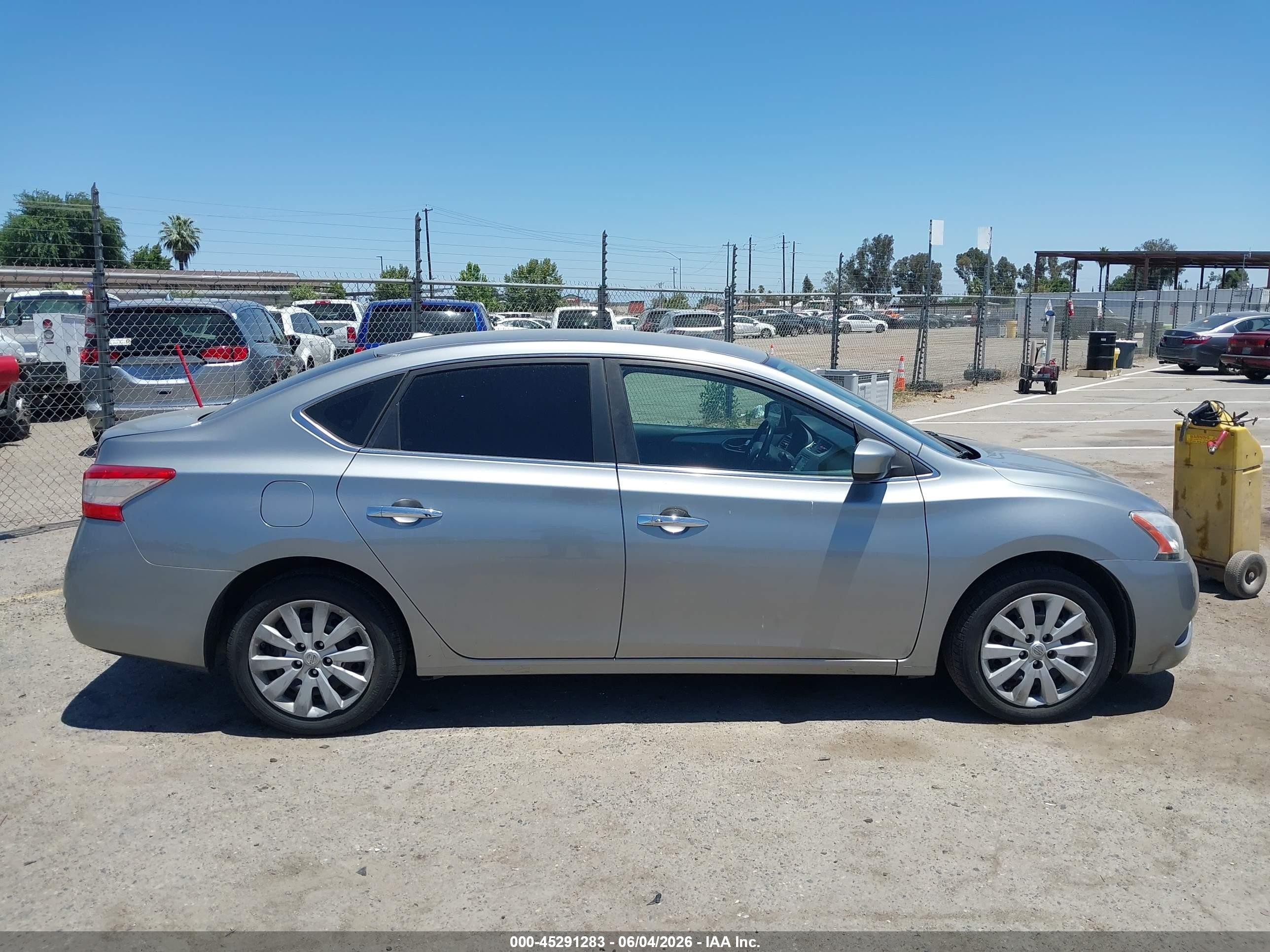 2014 Nissan Sentra Sv Gray vin: 3N1AB7AP8EY225351