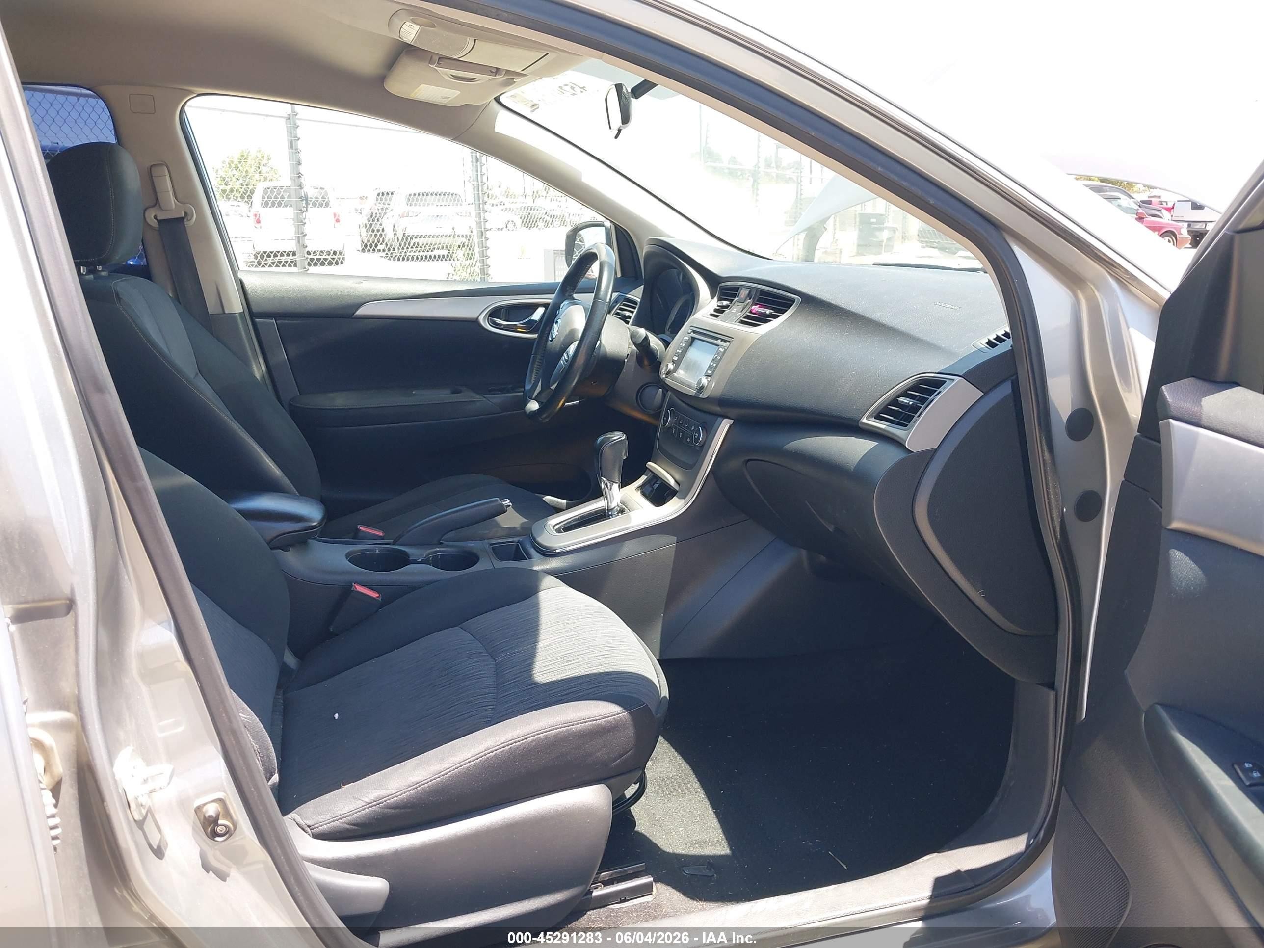 2014 Nissan Sentra Sv Gray vin: 3N1AB7AP8EY225351