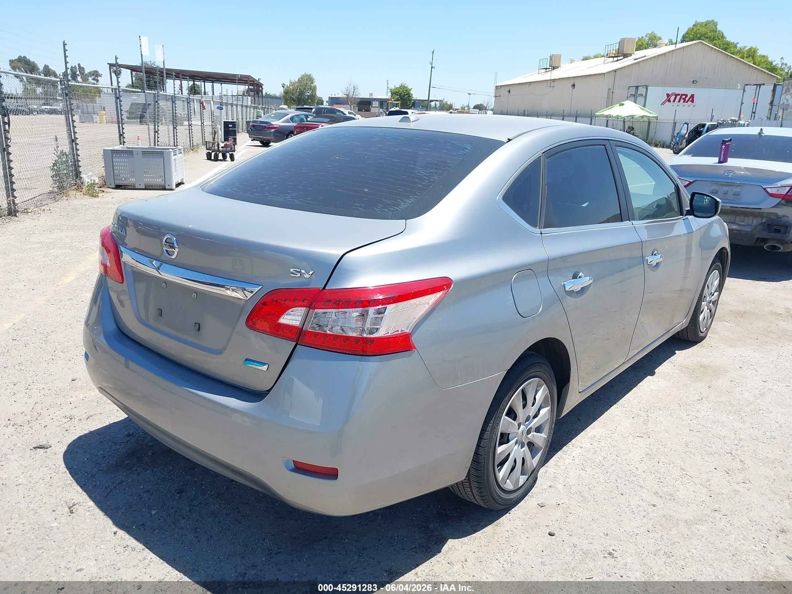 2014 Nissan Sentra Sv Gray vin: 3N1AB7AP8EY225351