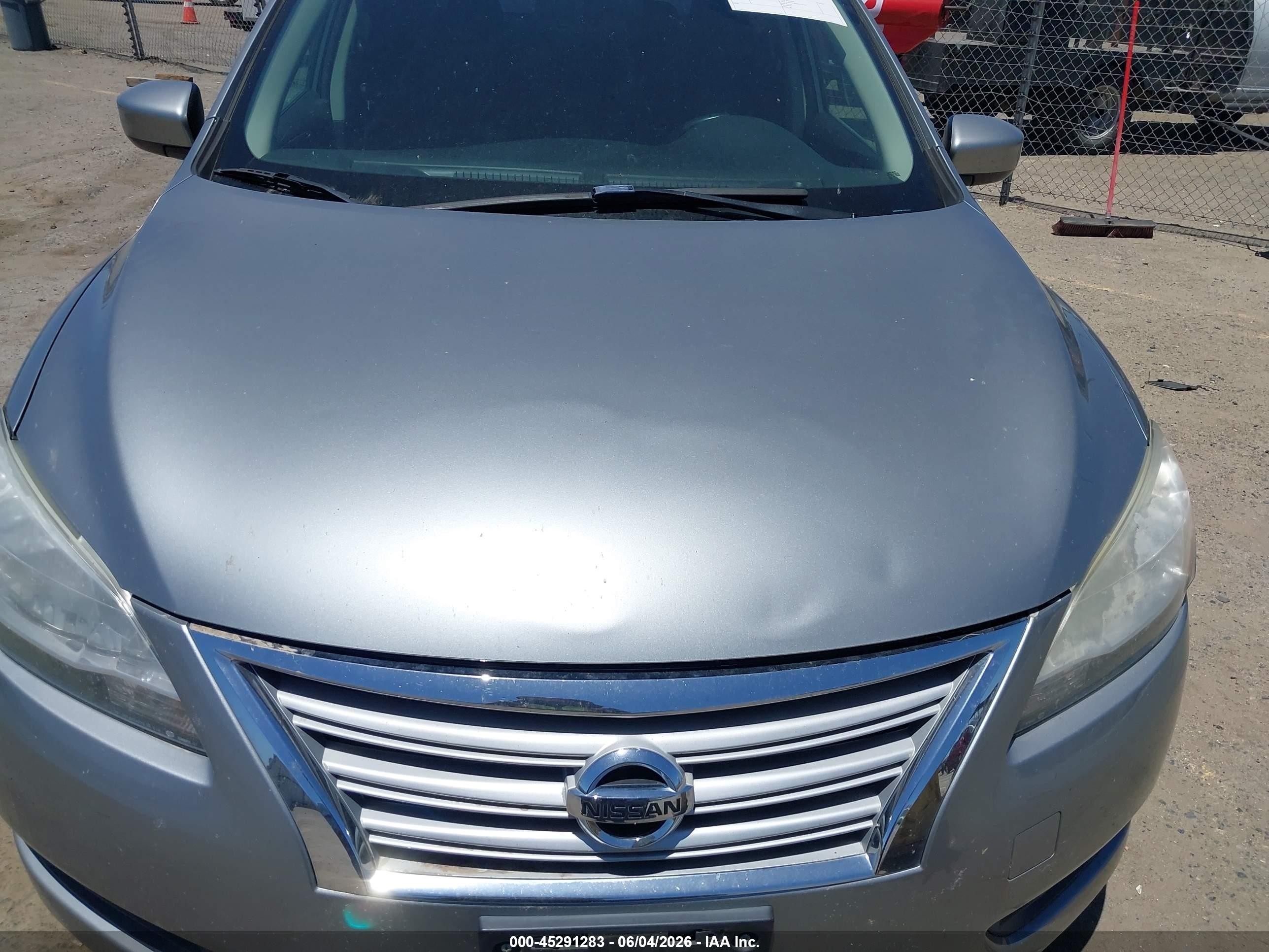 2014 Nissan Sentra Sv Gray vin: 3N1AB7AP8EY225351