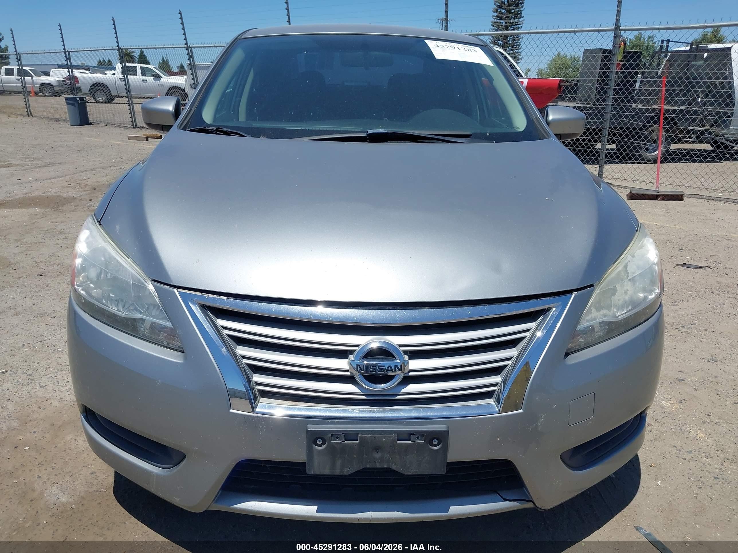 2014 Nissan Sentra Sv Gray vin: 3N1AB7AP8EY225351