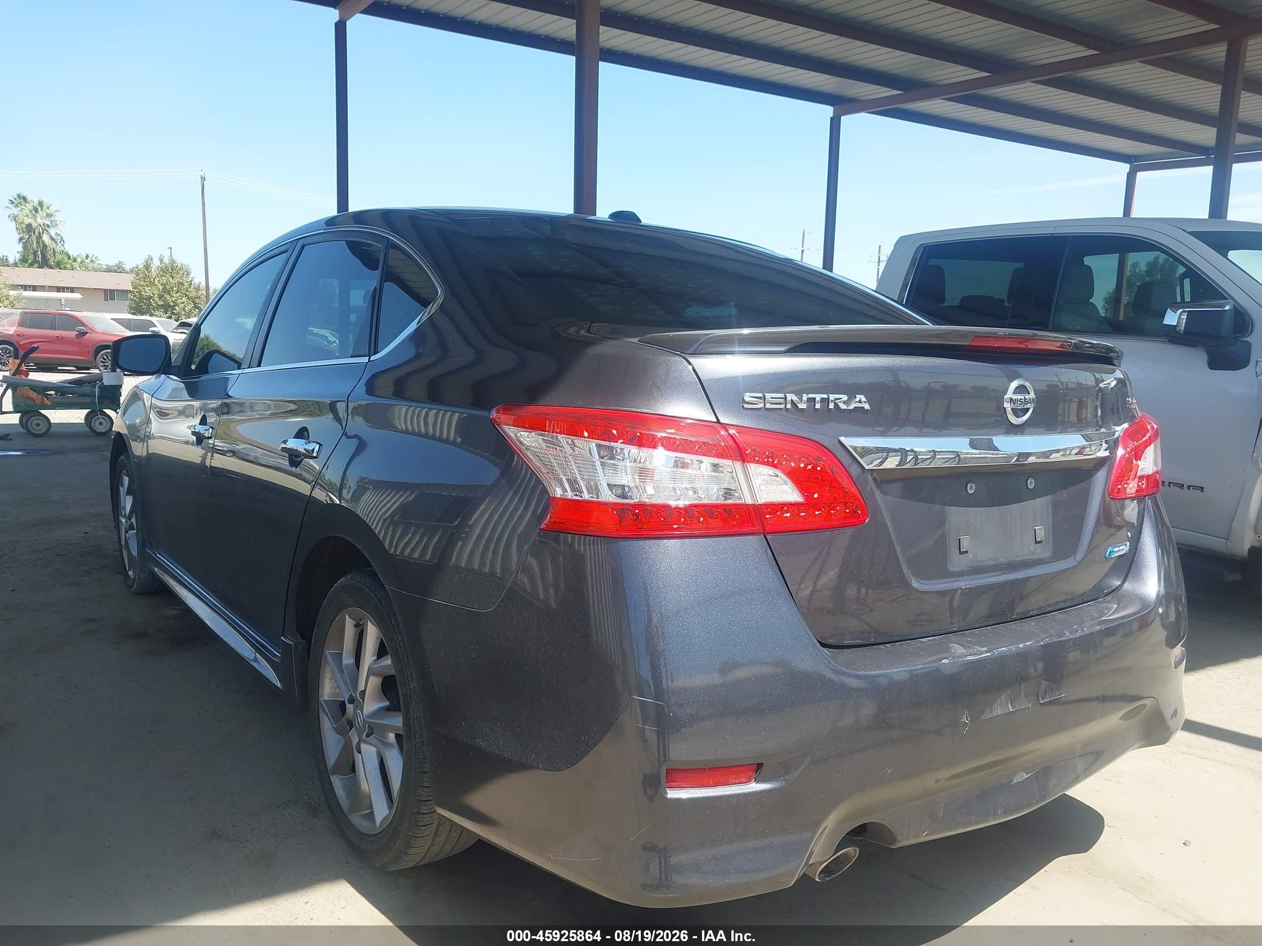 2014 Nissan Sentra Sr Gray vin: 3N1AB7AP8EY226483