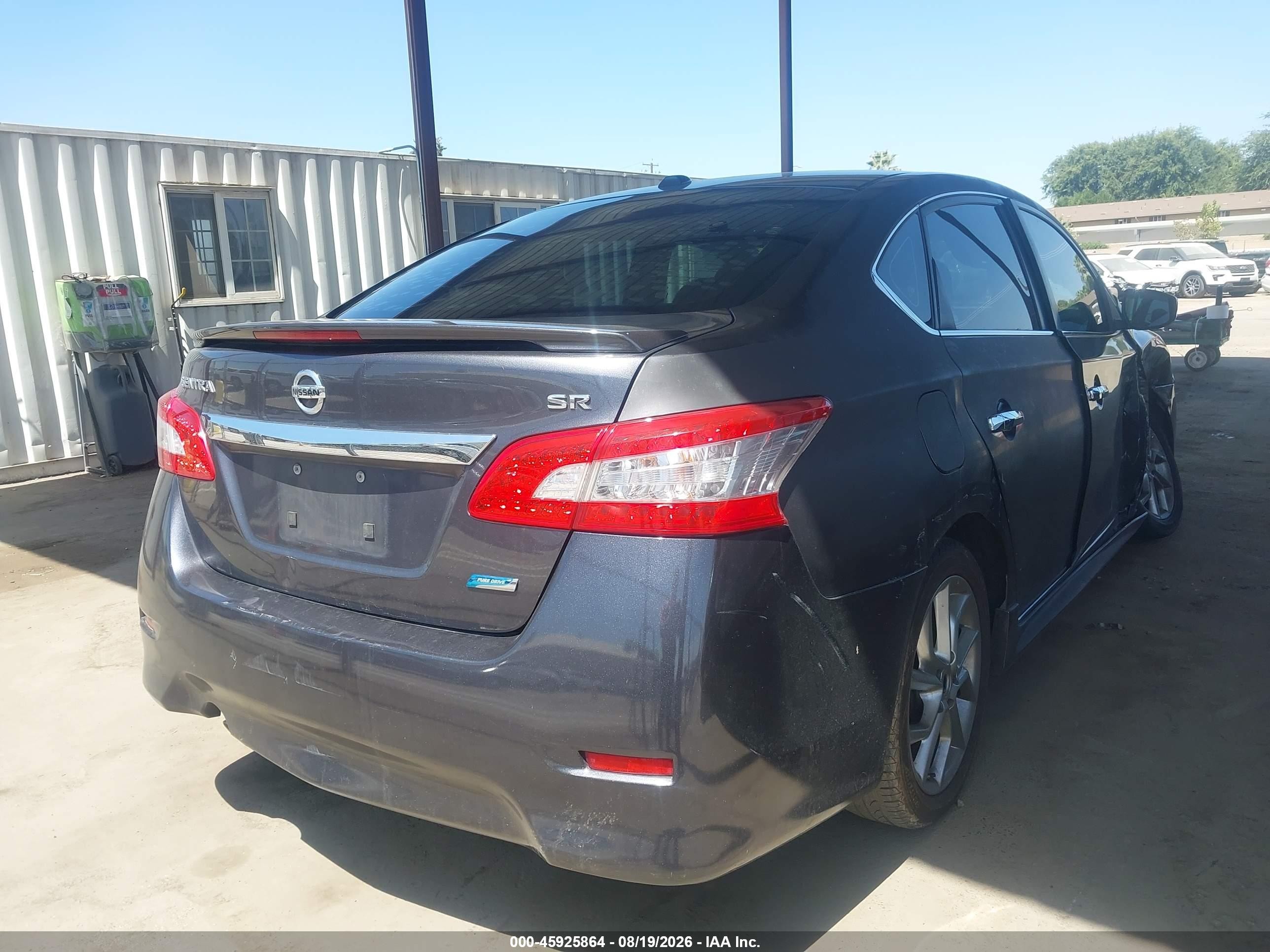 2014 Nissan Sentra Sr Gray vin: 3N1AB7AP8EY226483