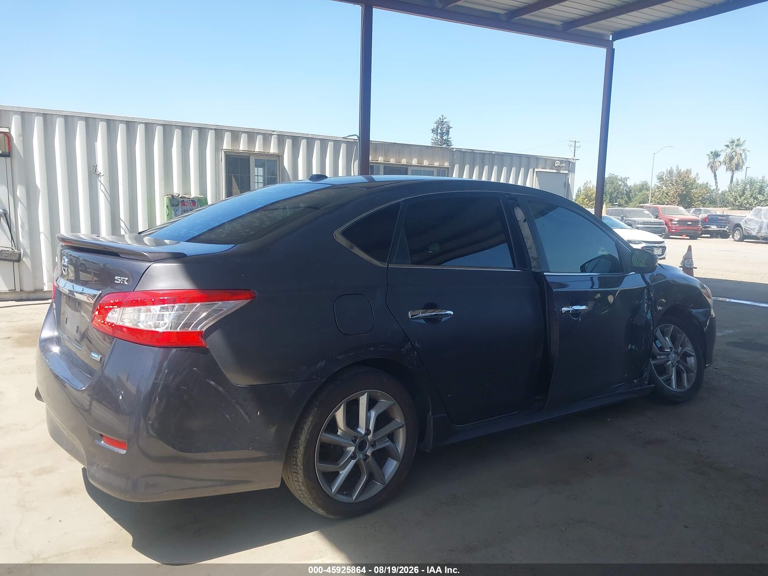 2014 Nissan Sentra Sr Gray vin: 3N1AB7AP8EY226483