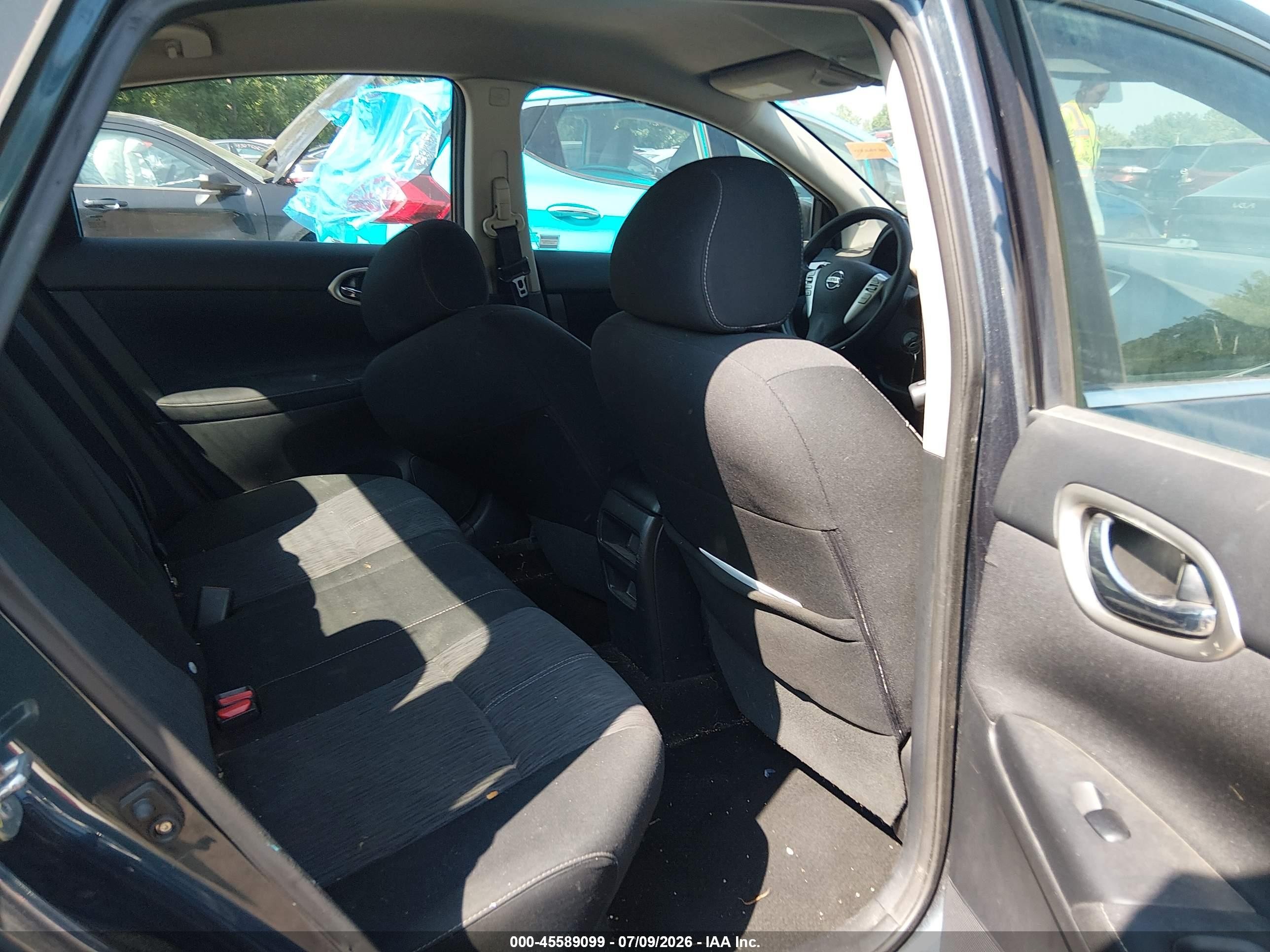 2014 Nissan Sentra Sv Blue vin: 3N1AB7AP8EY232350