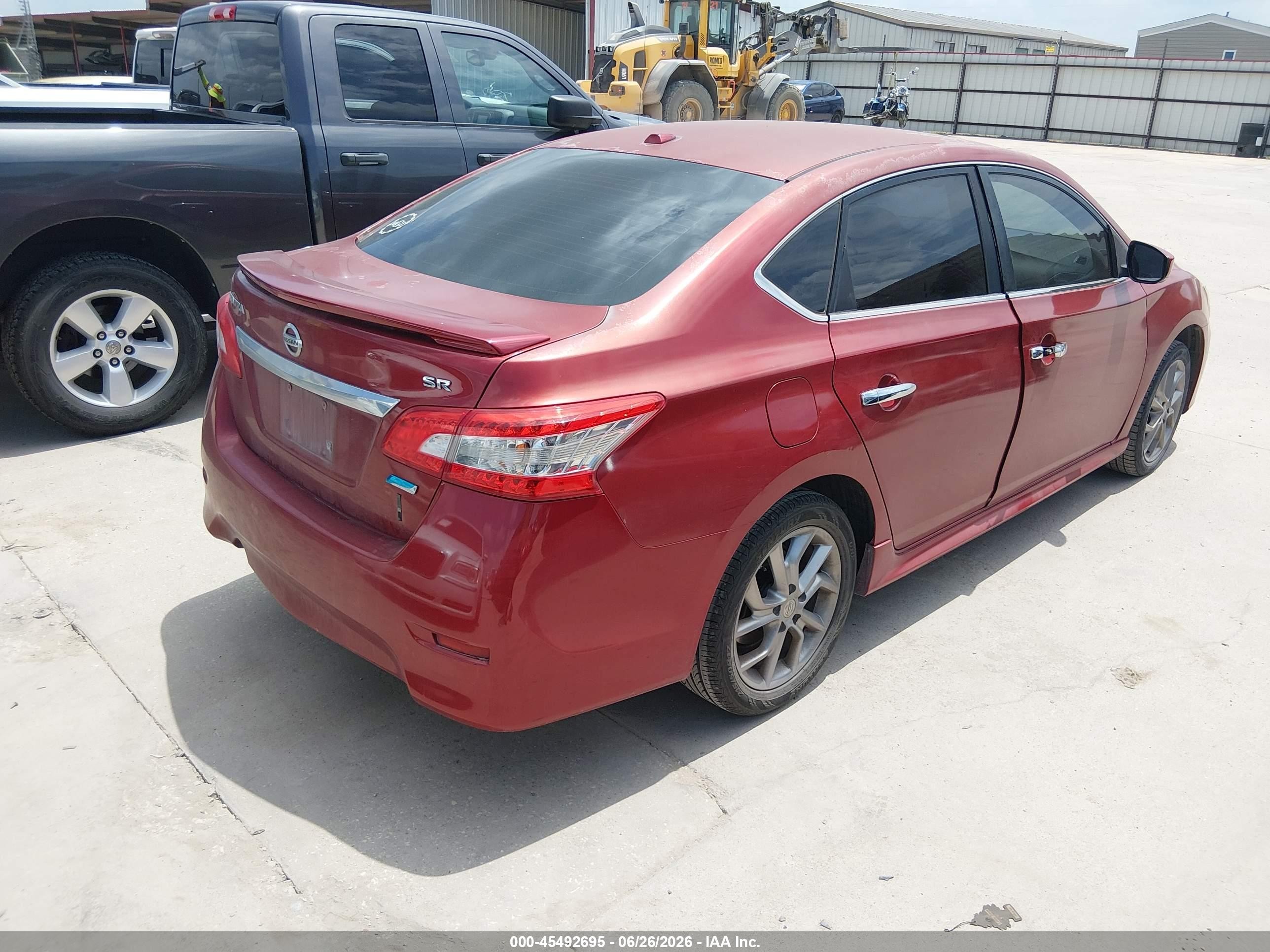 2014 Nissan Sentra Sr Темно-бордовый vin: 3N1AB7AP8EY237287