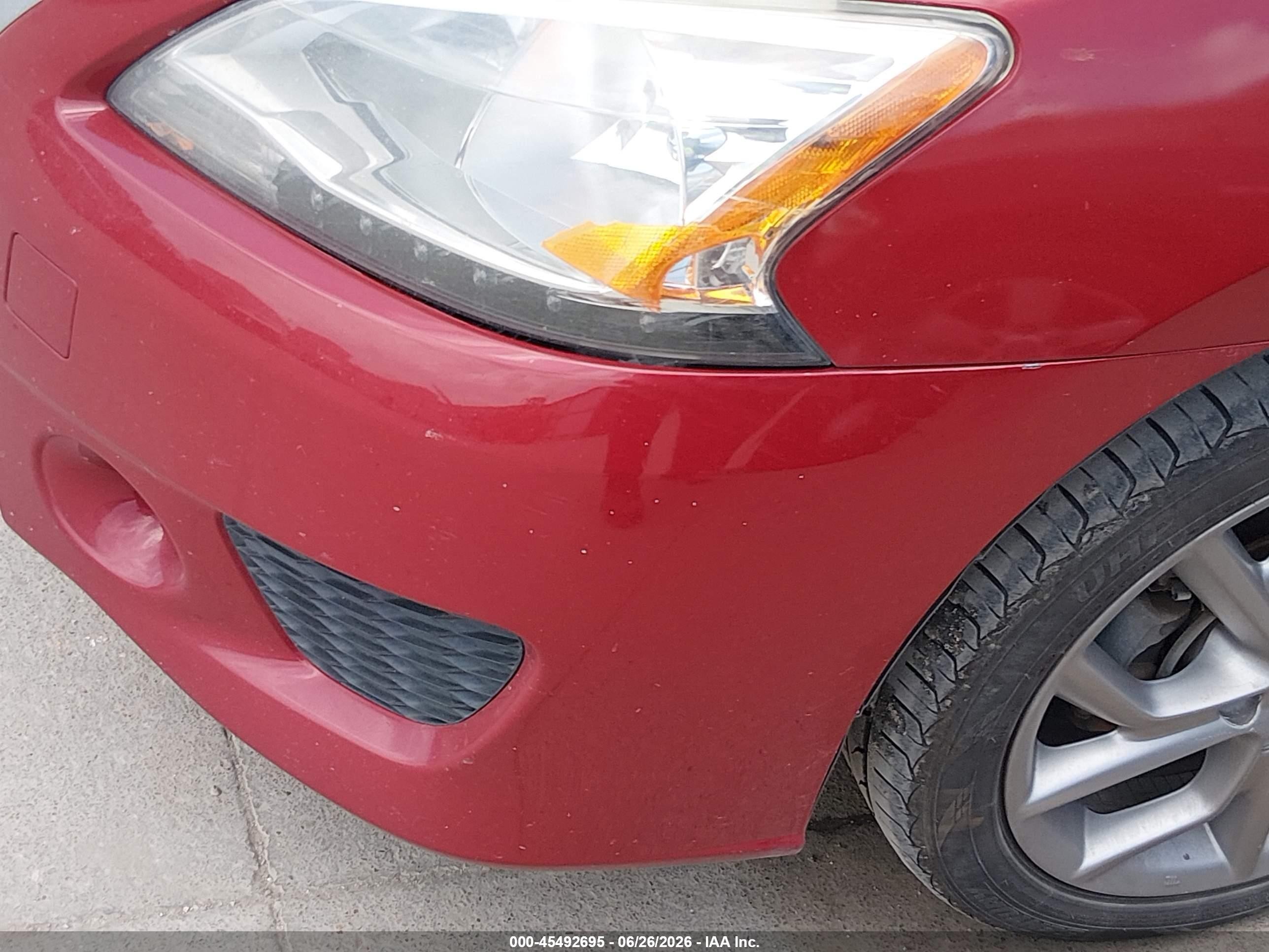 2014 Nissan Sentra Sr Темно-бордовый vin: 3N1AB7AP8EY237287