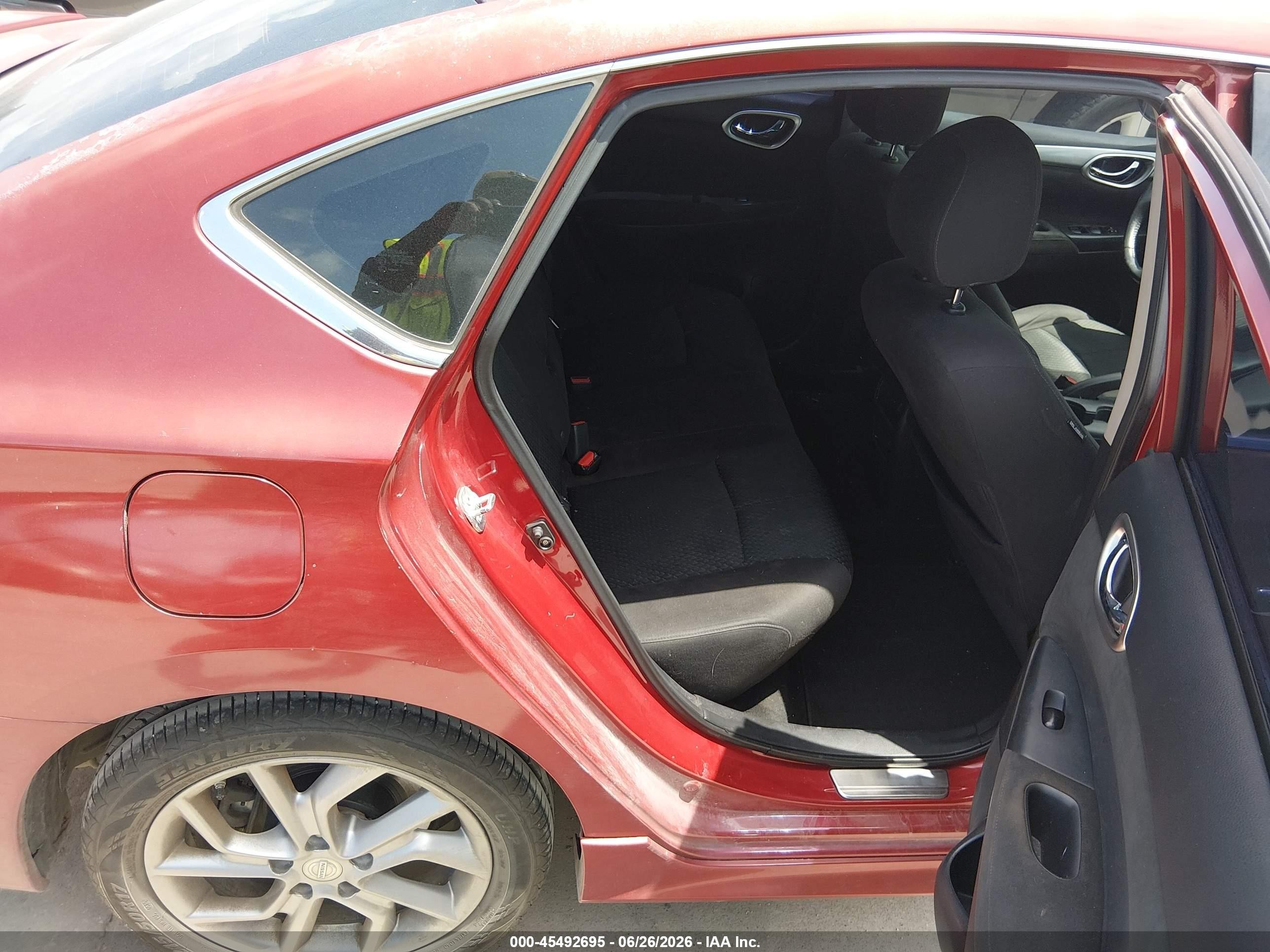 2014 Nissan Sentra Sr Темно-бордовый vin: 3N1AB7AP8EY237287