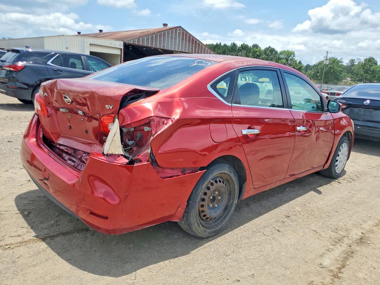 2014 Nissan Sentra Sv Красный vin: 3N1AB7AP8EY239718