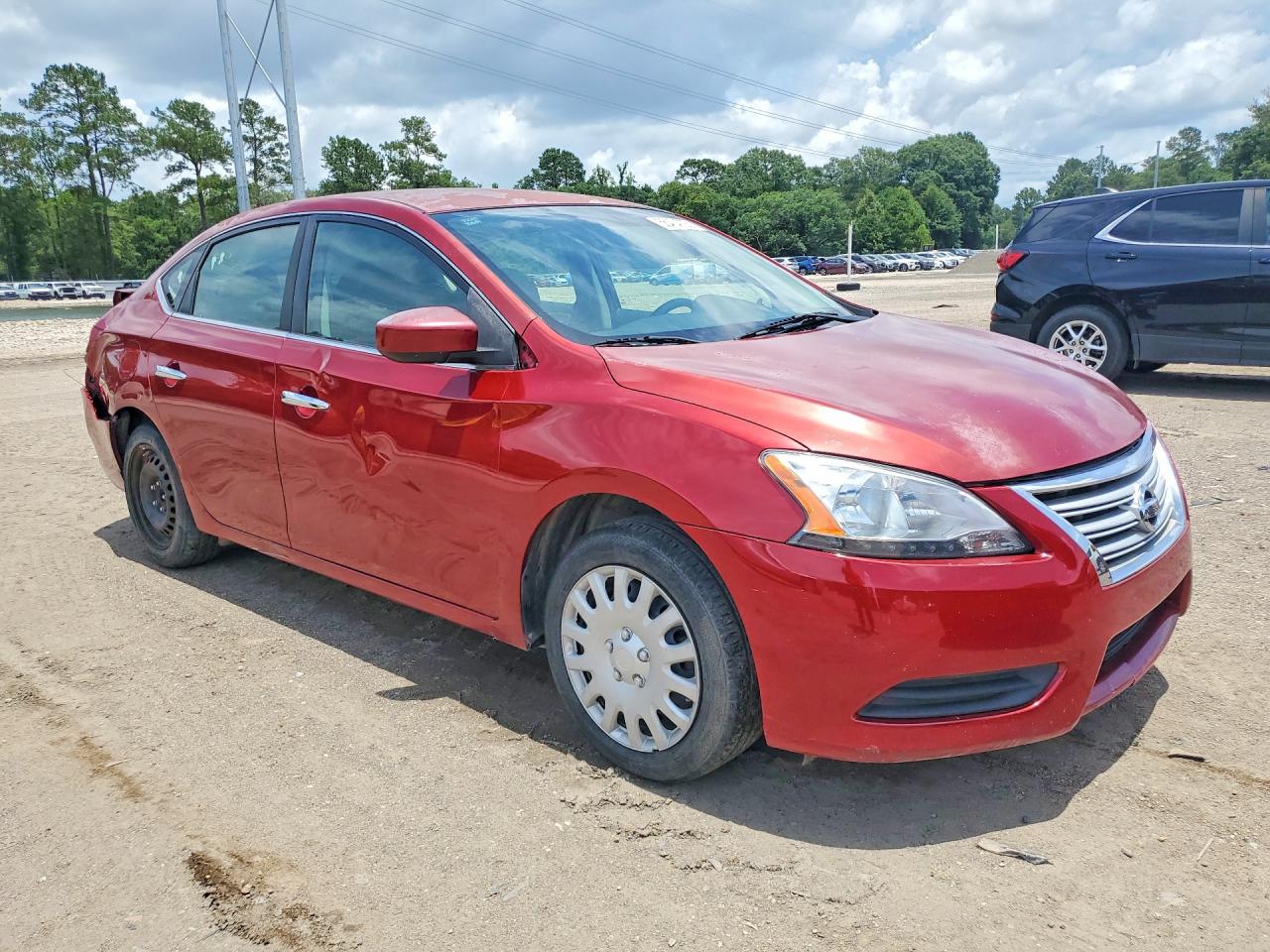 2014 Nissan Sentra Sv Красный vin: 3N1AB7AP8EY239718