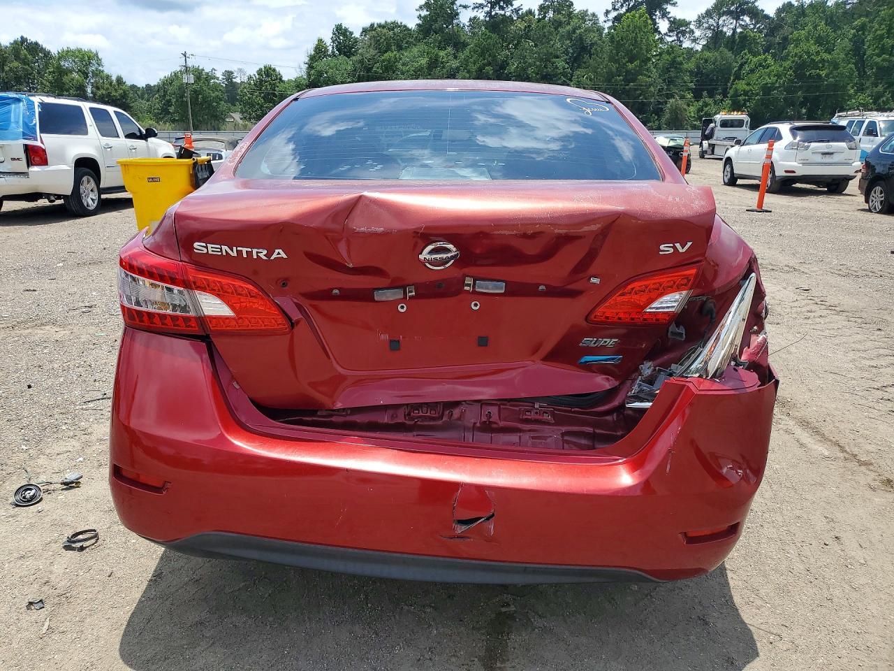 2014 Nissan Sentra Sv Красный vin: 3N1AB7AP8EY239718