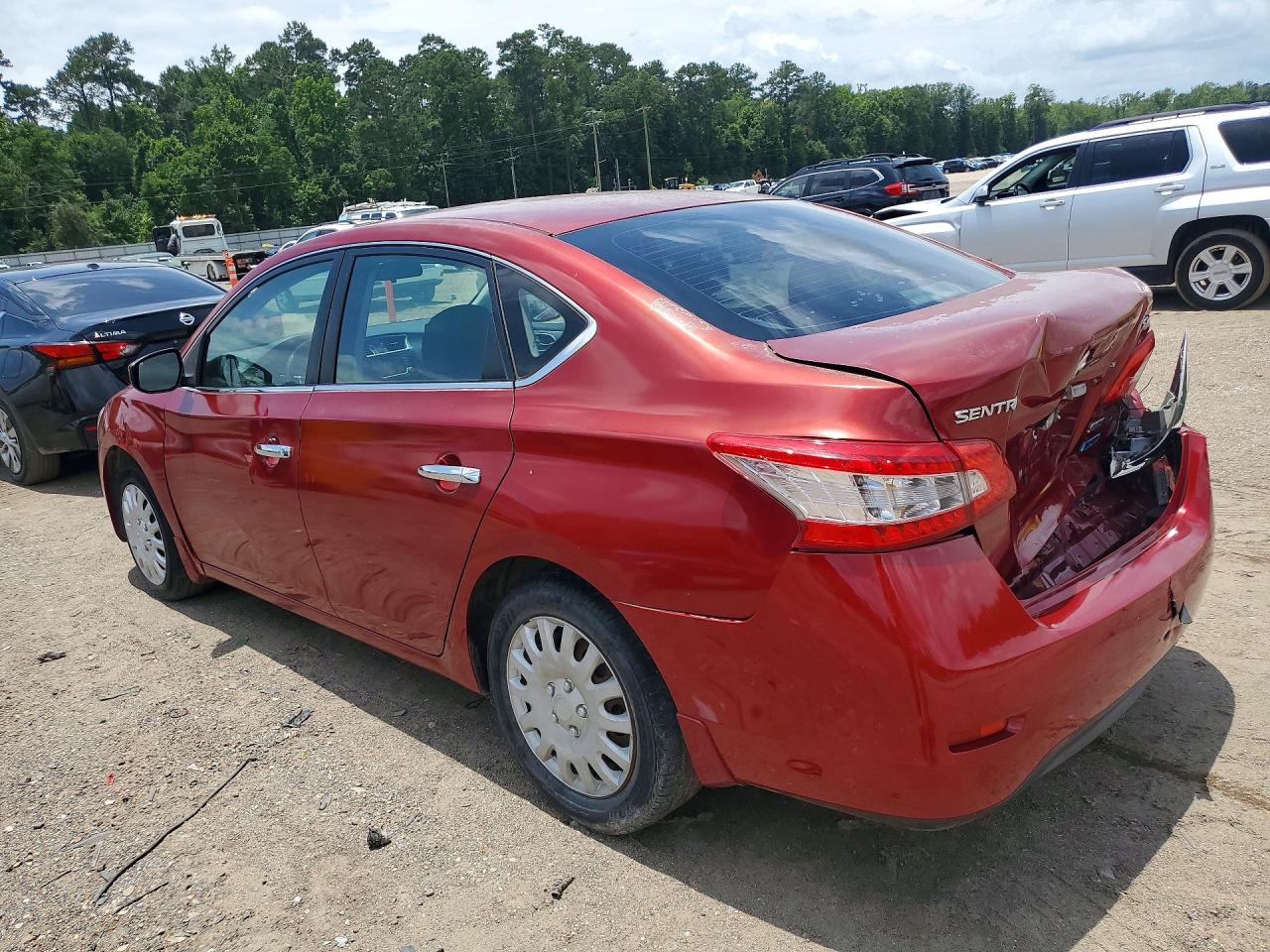 2014 Nissan Sentra Sv Красный vin: 3N1AB7AP8EY239718
