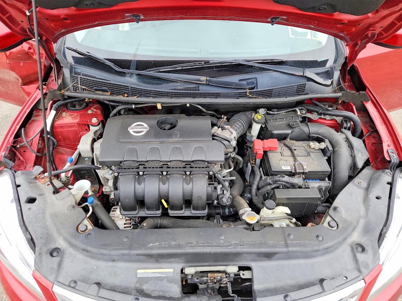 2014 Nissan Sentra S Red vin: 3N1AB7AP8EY241534