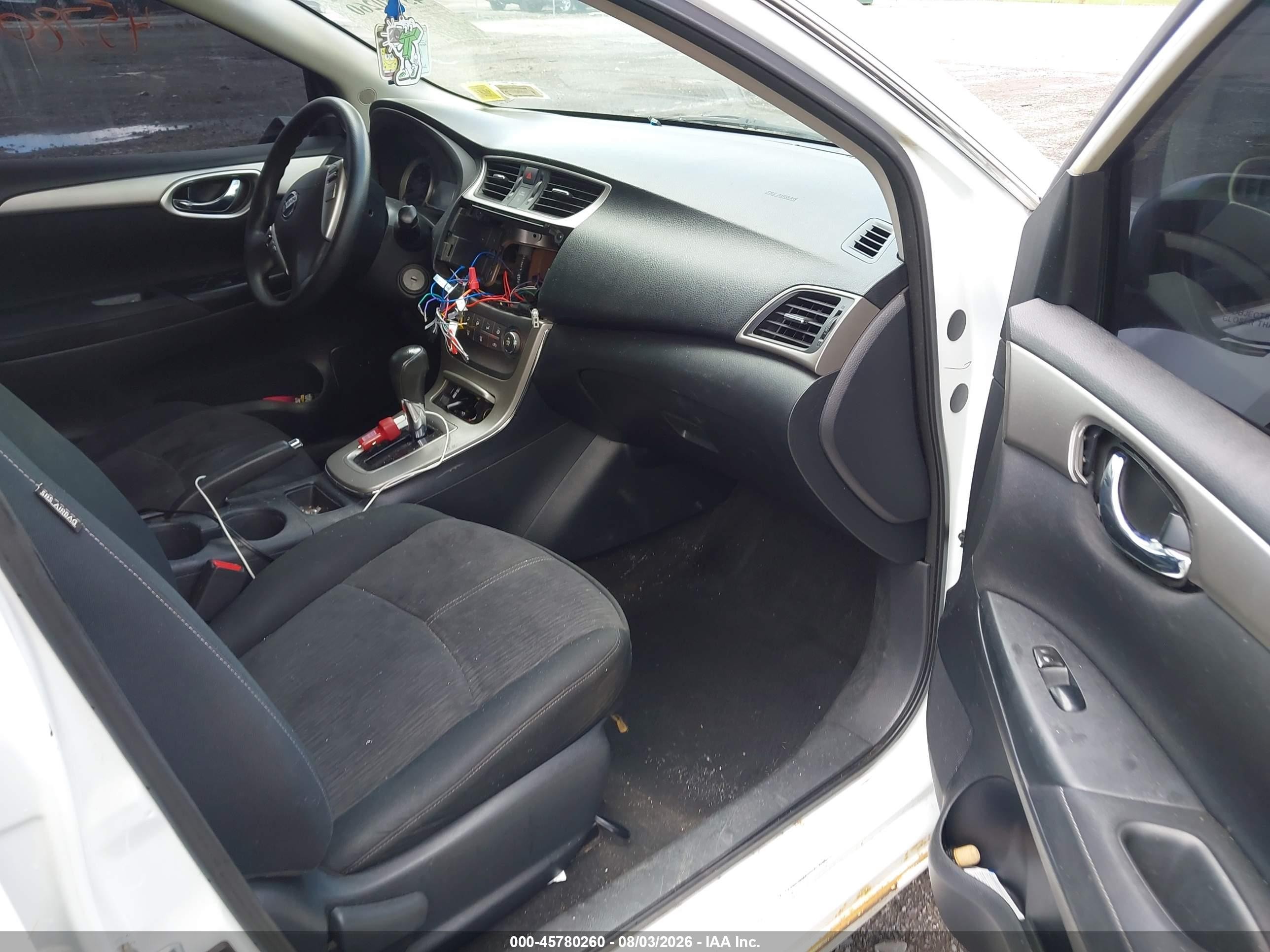 2014 Nissan Sentra Fe+ S/fe+ Sv/s/sl/sr/sv White vin: 3N1AB7AP8EY249536