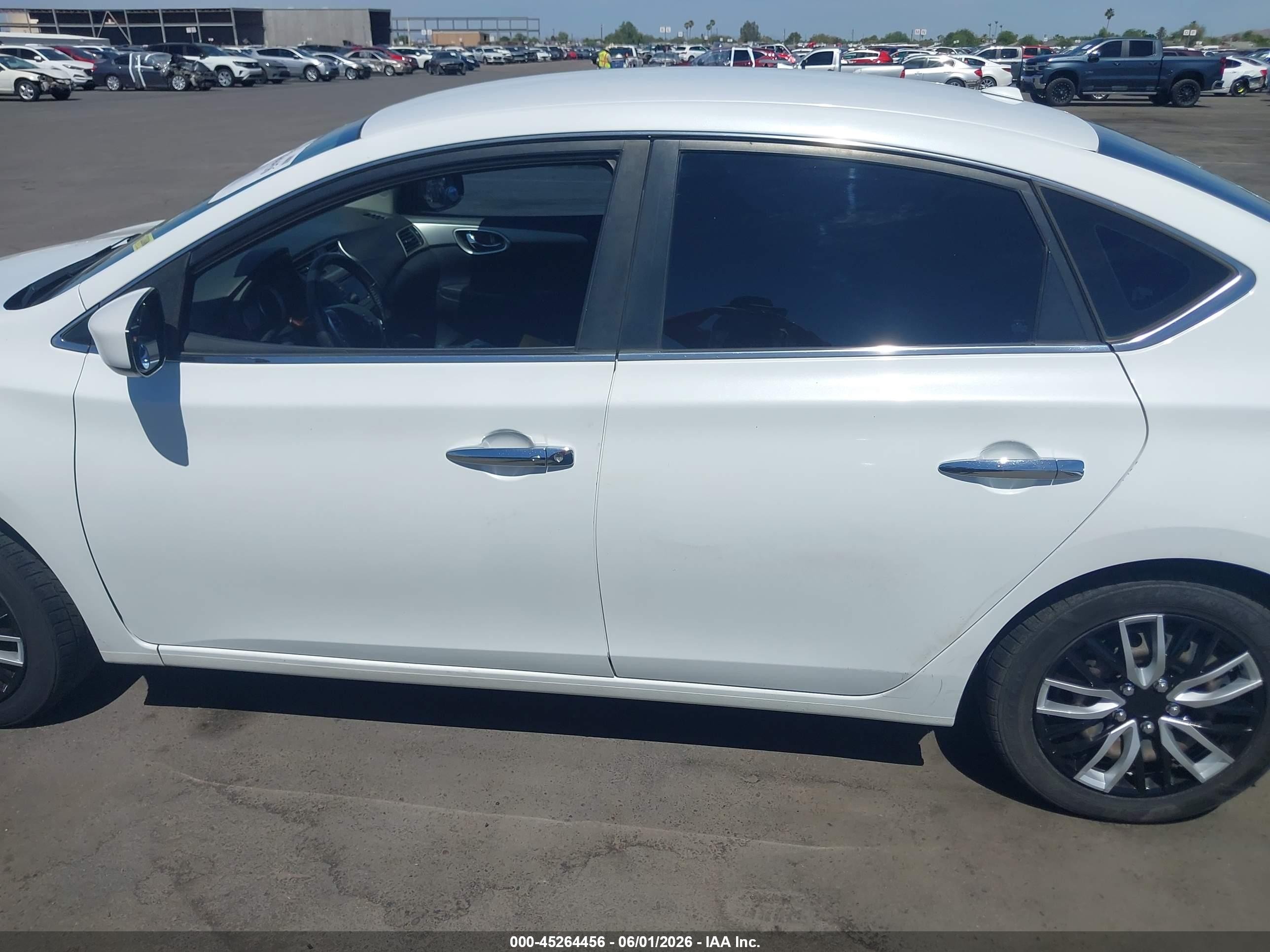 2014 Nissan Sentra Sv White vin: 3N1AB7AP8EY251173