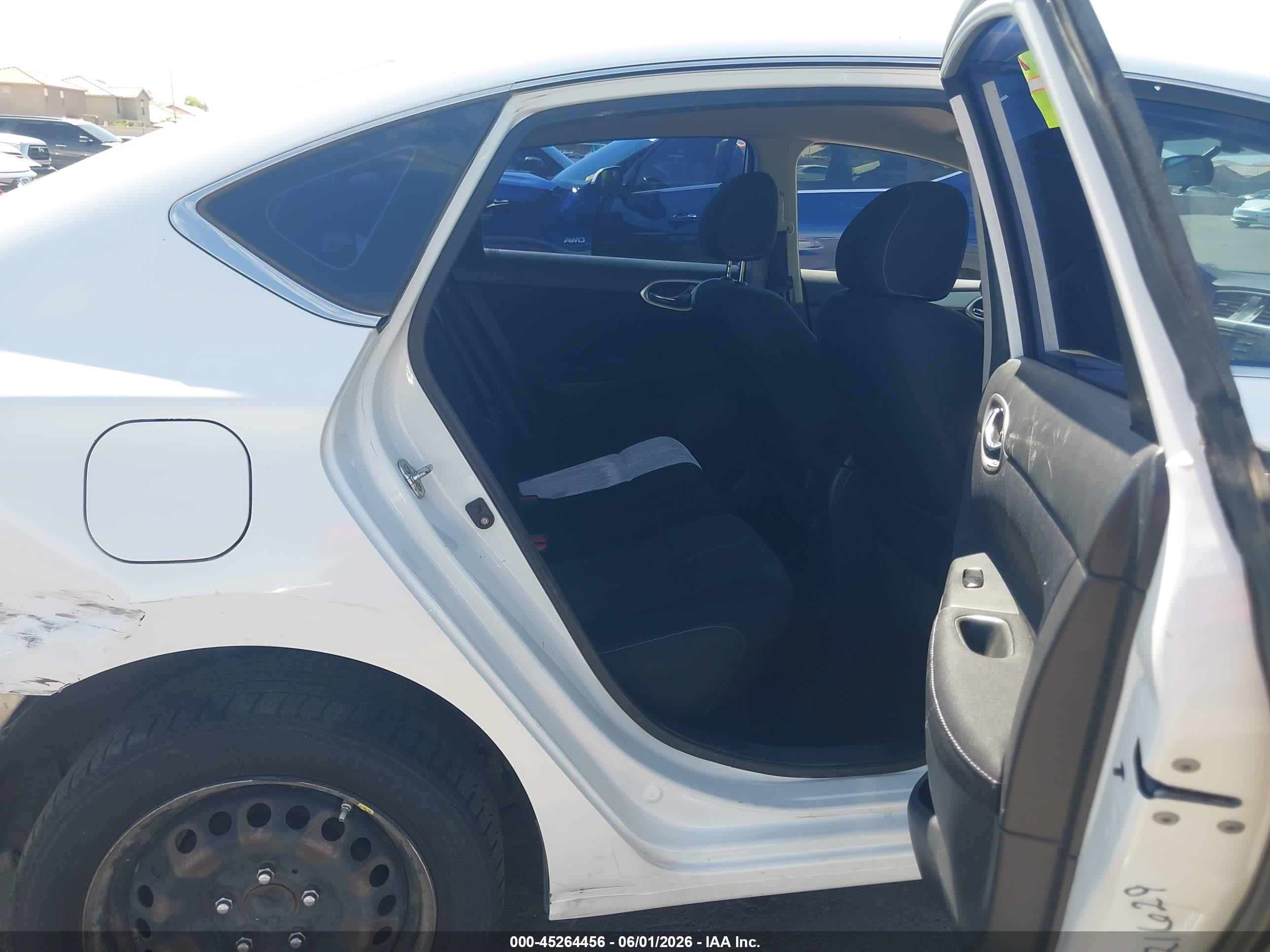 2014 Nissan Sentra Sv White vin: 3N1AB7AP8EY251173