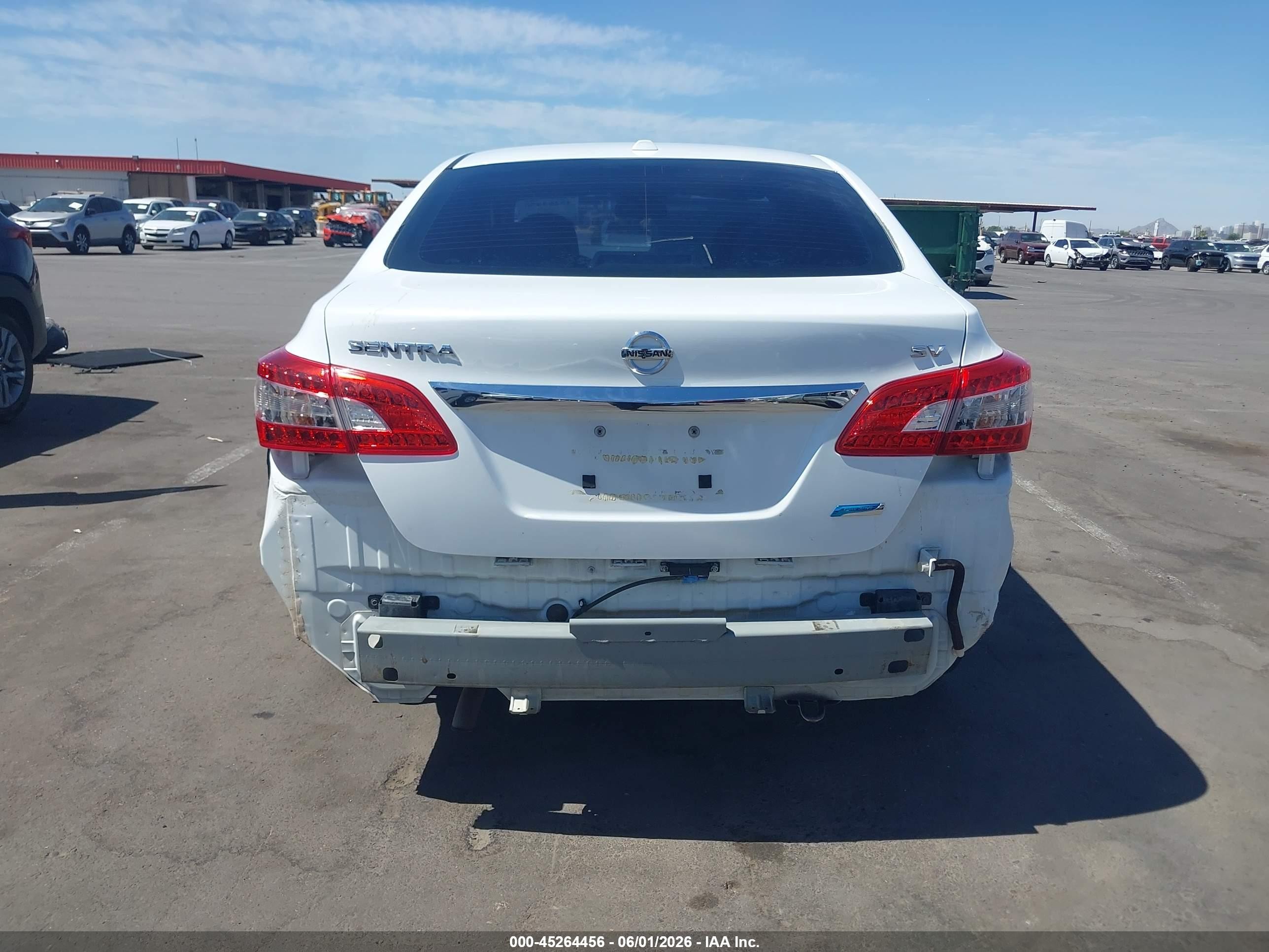 2014 Nissan Sentra Sv White vin: 3N1AB7AP8EY251173